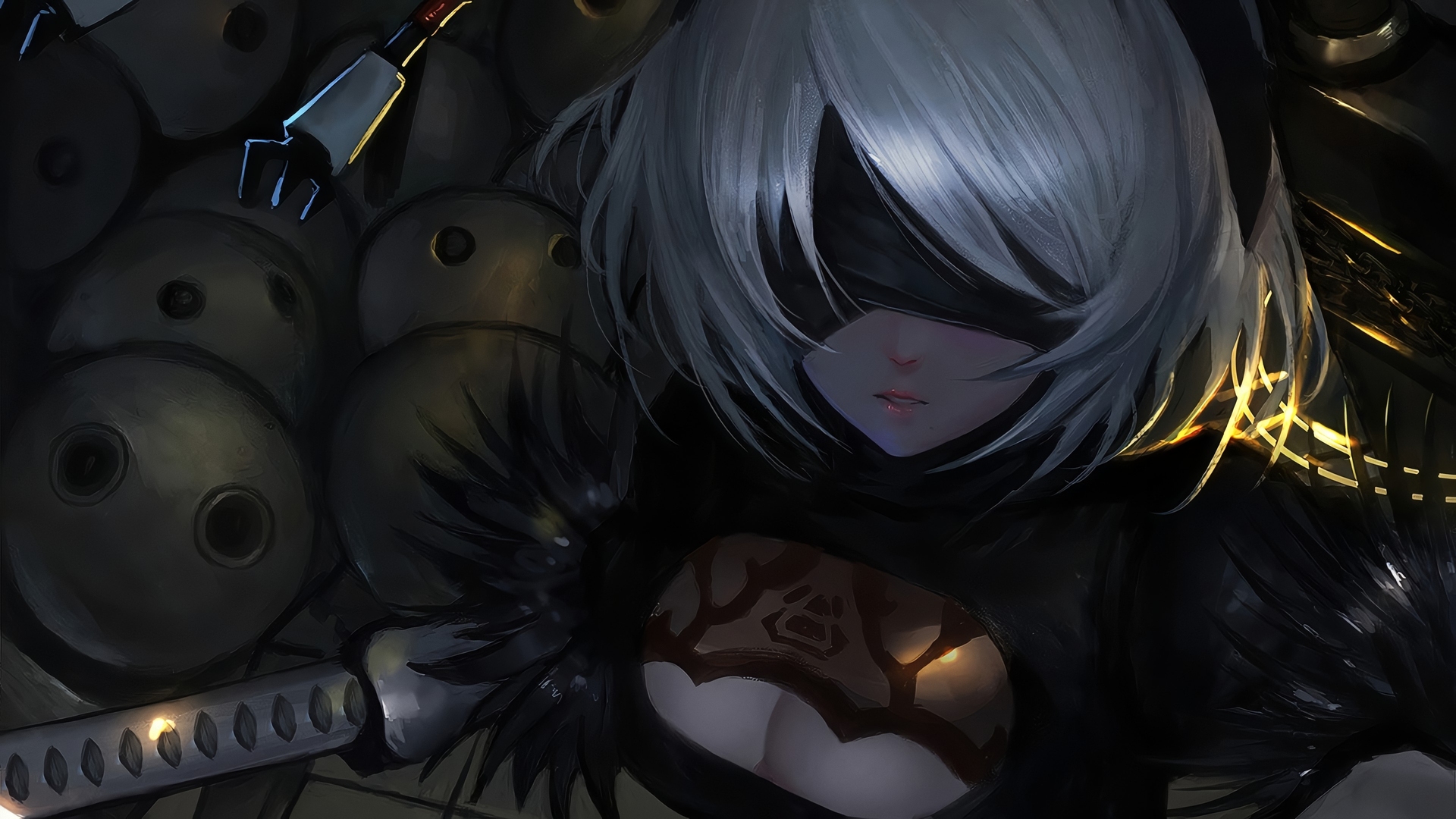 尼尔 机械纪元 游戏CG 壁纸 3840×2160