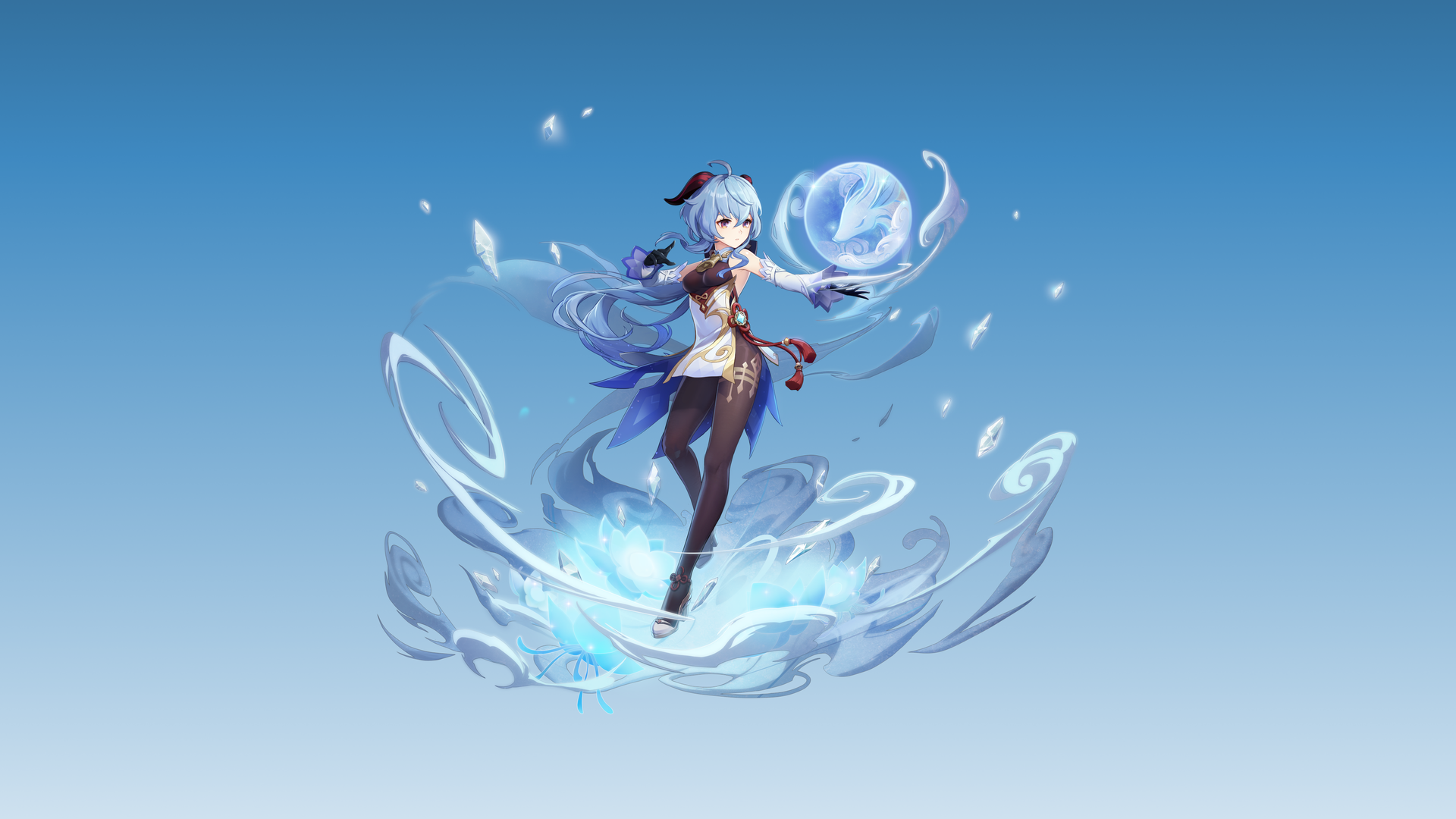绚丽游戏 角色 原神 游戏CG 动漫女孩 简单背景 女孩 电脑 壁纸 3840×2160
