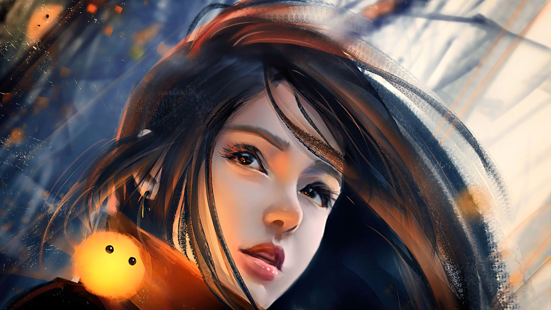 绝美奇幻女孩 女人 脸 绘画 电脑 壁纸 3840×2160