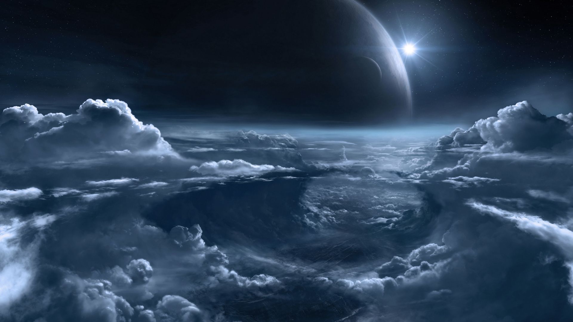 热门云 科幻 行星 电脑 高清壁纸 4096×2304