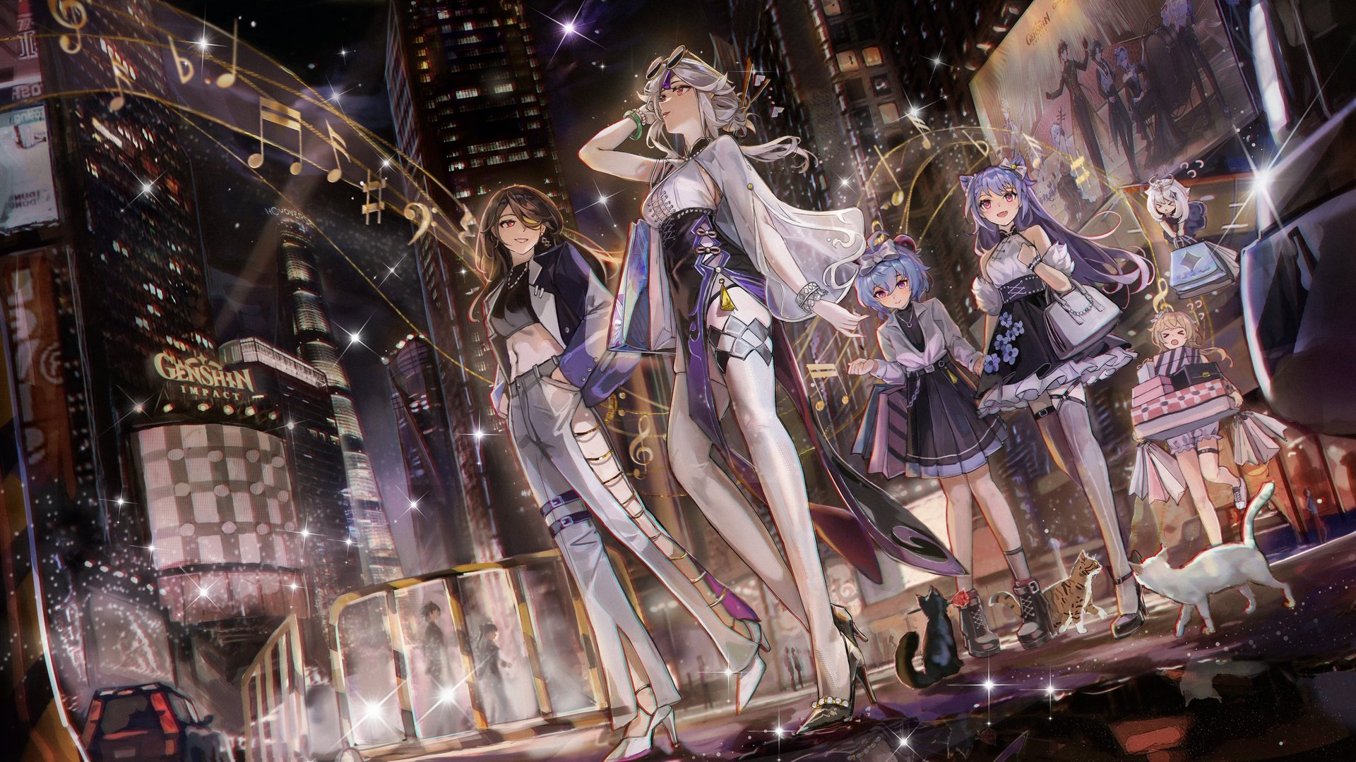 行走 口袋里的手 动漫 动漫女孩 4K壁纸 3840×2160