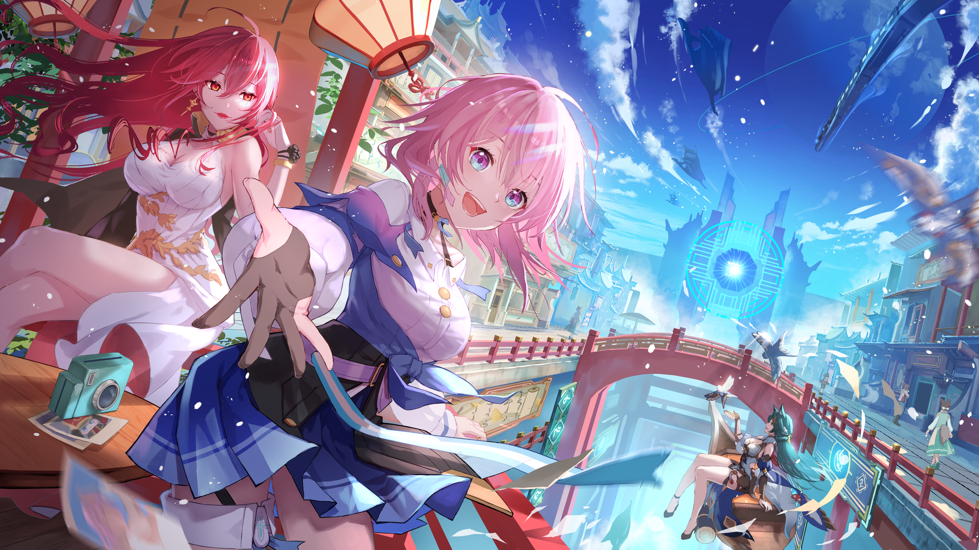 超清长发 嘴巴 宇空 动漫 动漫女孩 桌面壁纸 3840×2160