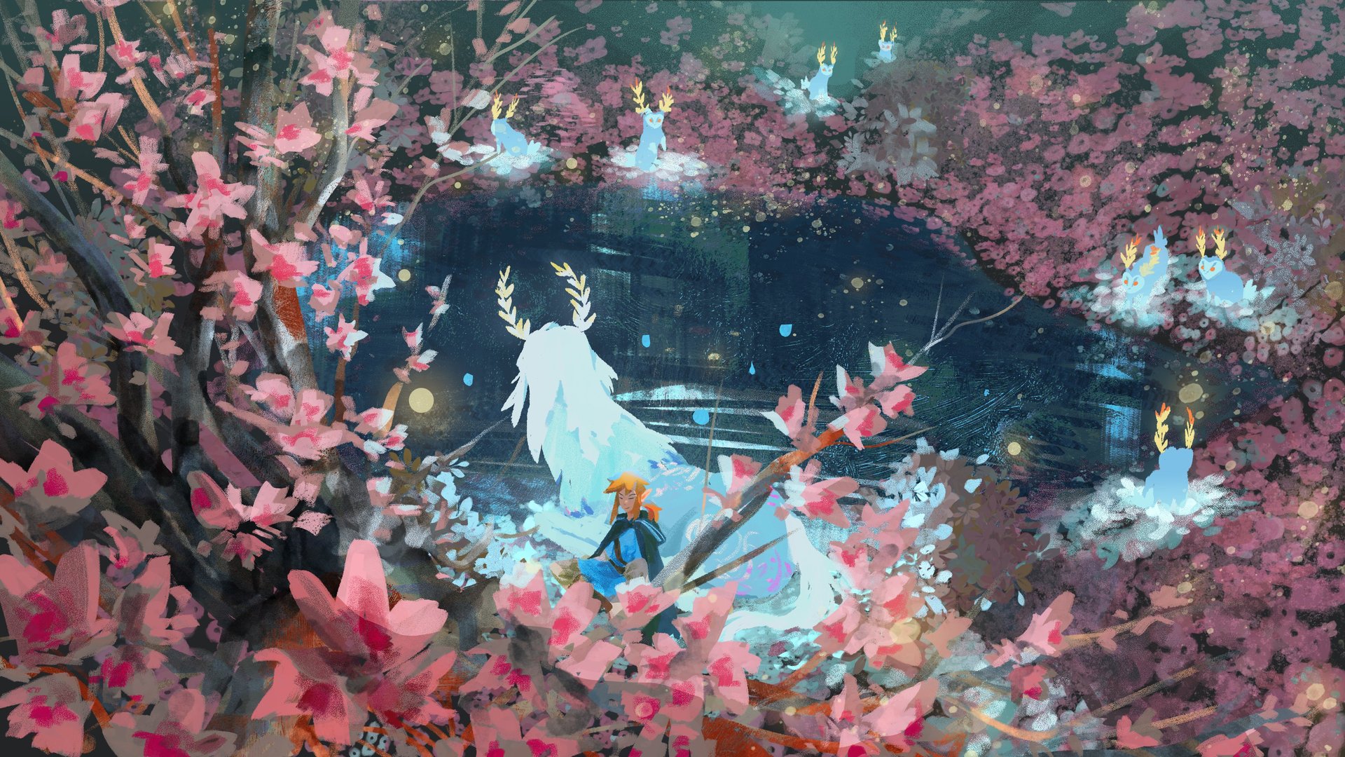 林克 塞尔达传奇 奇幻艺术 艺术作品 游戏CG艺术 4K高清壁纸 3840×2160