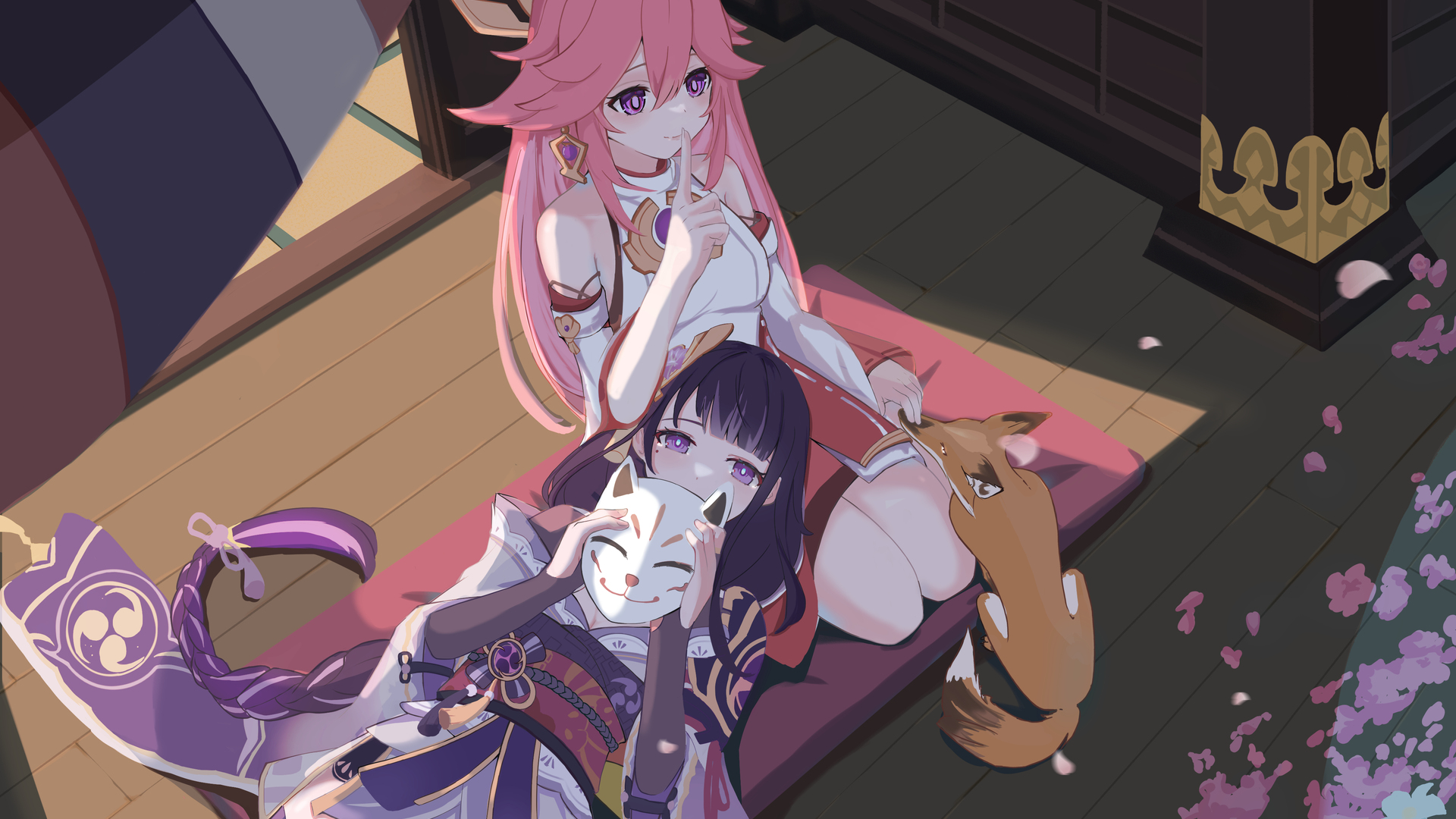 八重美子 原神 雷电将军 动漫女孩 4K高清壁纸 3840×2160