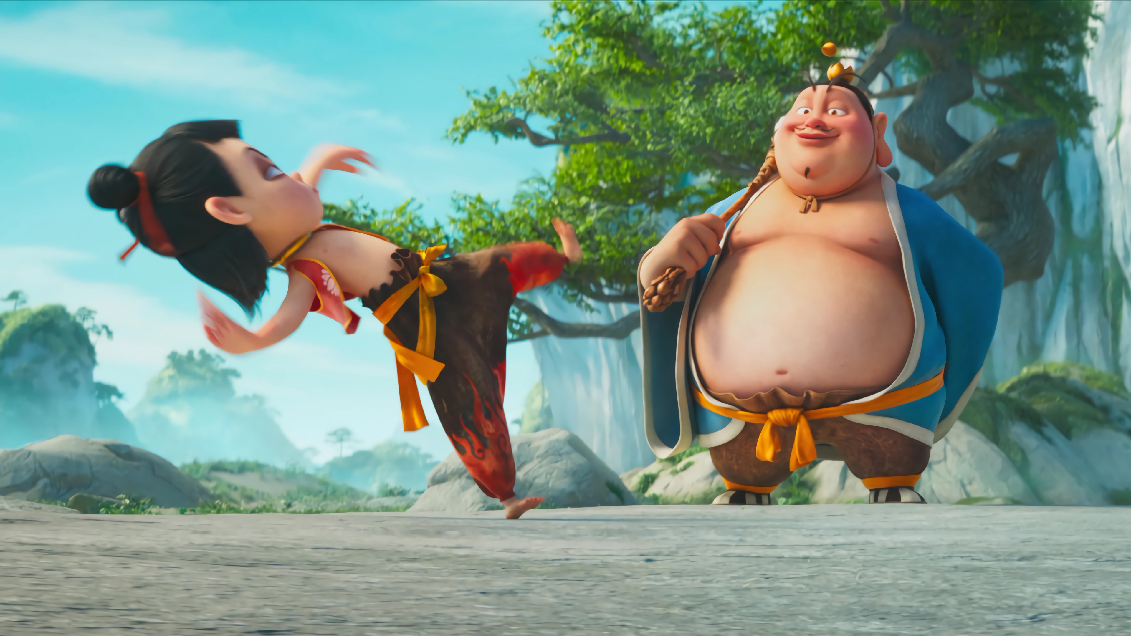 哪吒 太乙真人 4k横屏 魔童闹海 无水印壁纸 3840×2160