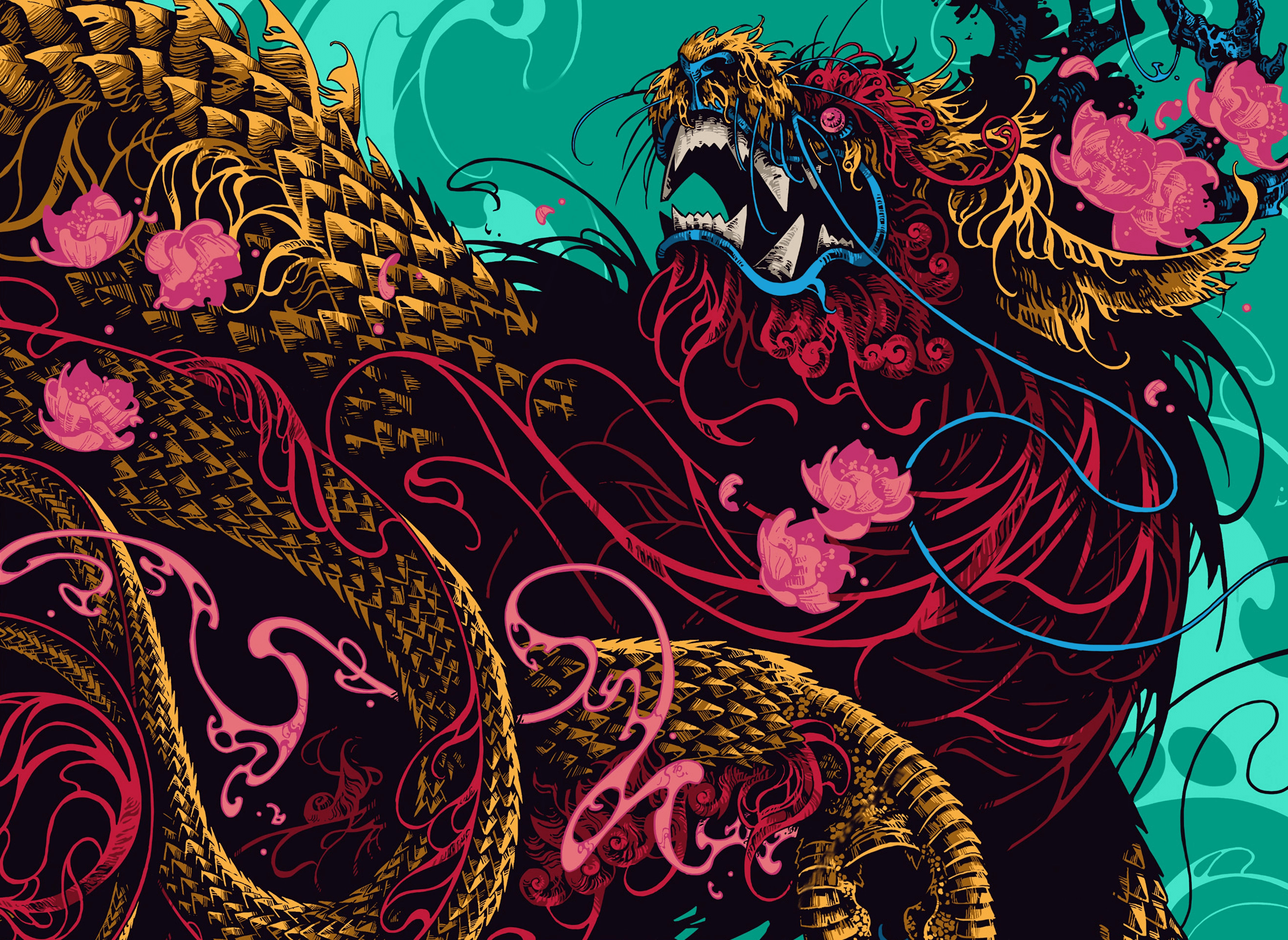 经典生物 神话 龙 艺术品 数字艺术 壁纸 3933×2871