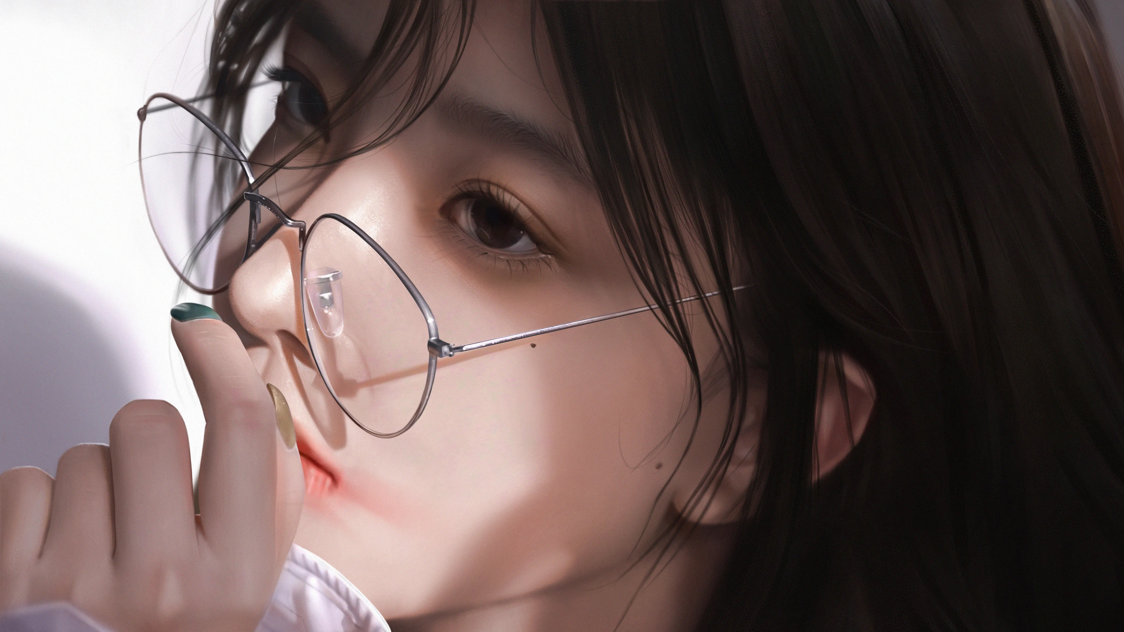 女人 脸 深色头发 伊恩 人物 现实 动漫 女孩 壁纸 3840×2160