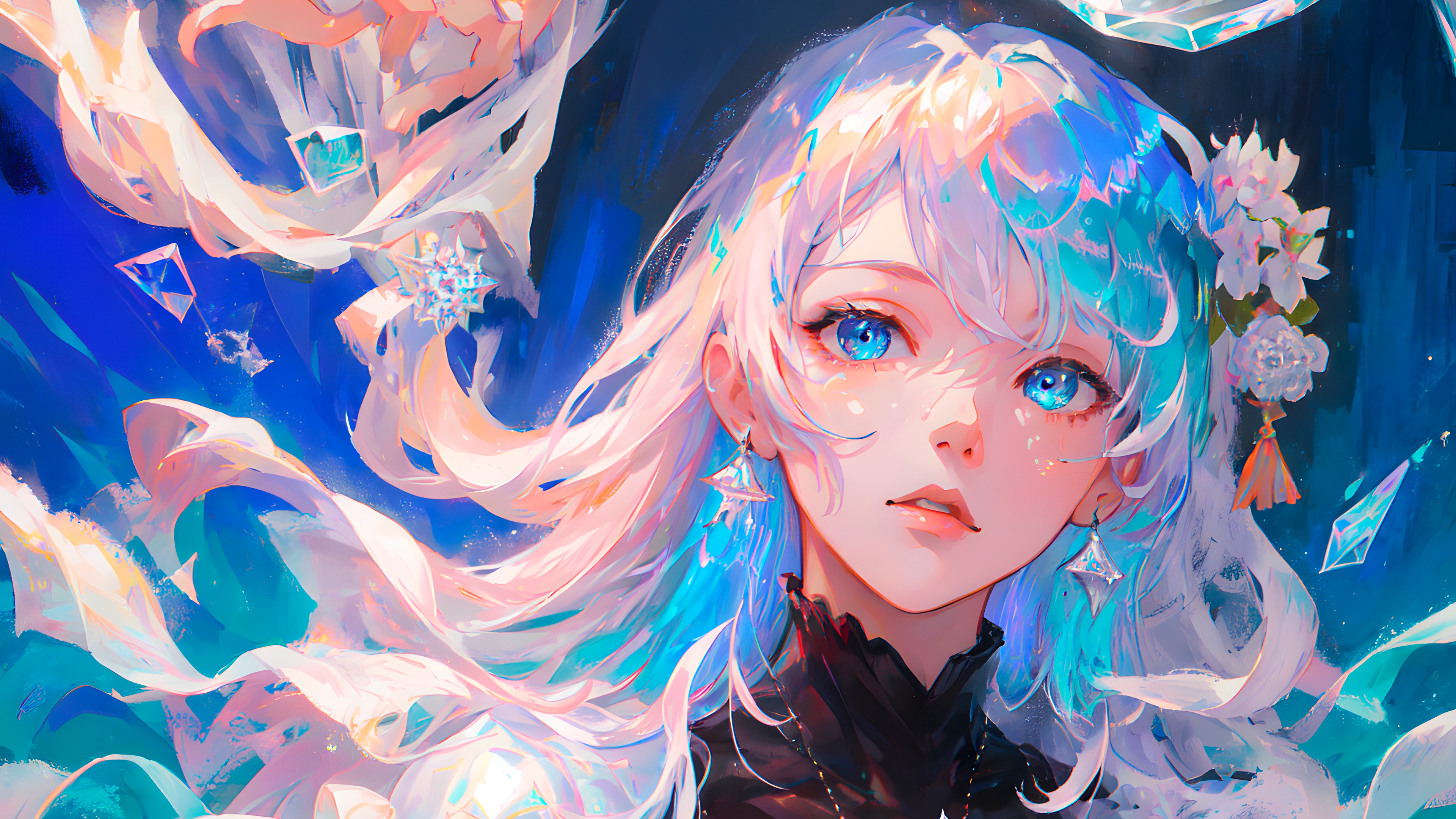 唯美女人 动漫 女孩 桌面壁纸 3840×2160