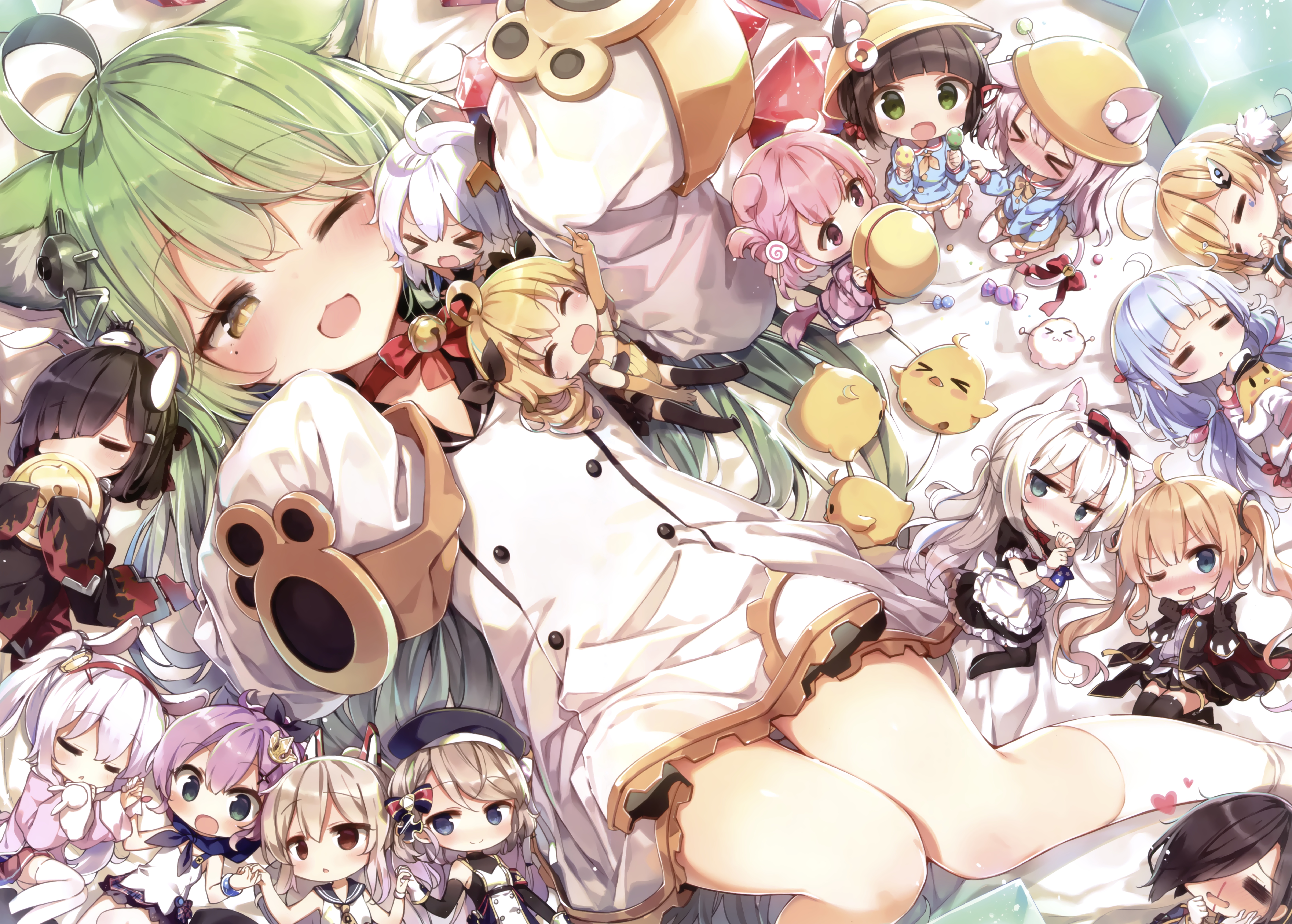 热门虚拟角色 服装 衣服 动漫 插图 彩色动漫 高清壁纸 8691×6214