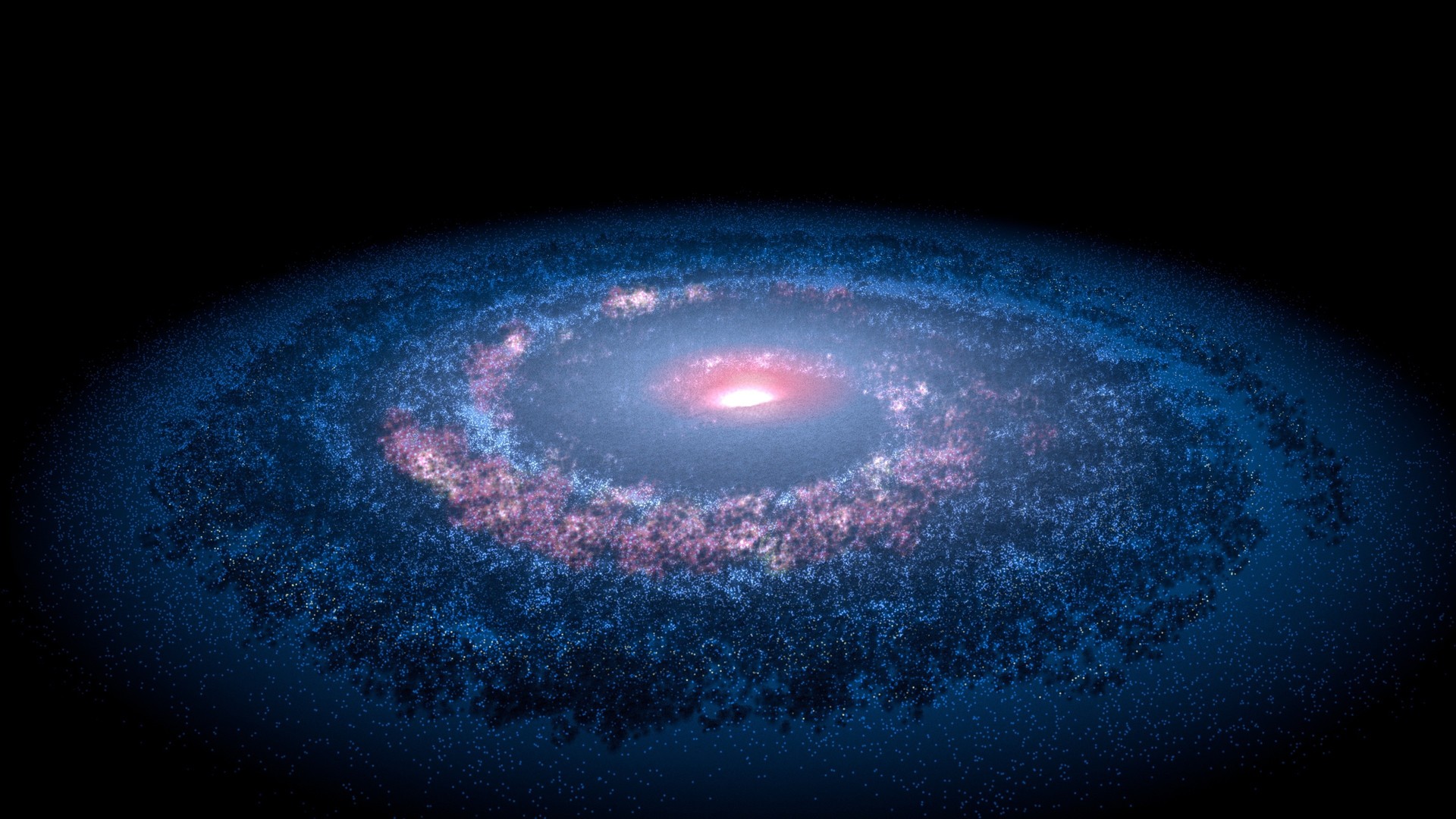 黑色背景 AI艺术 宇宙 空间 银河系 4K高清壁纸 3840×2160