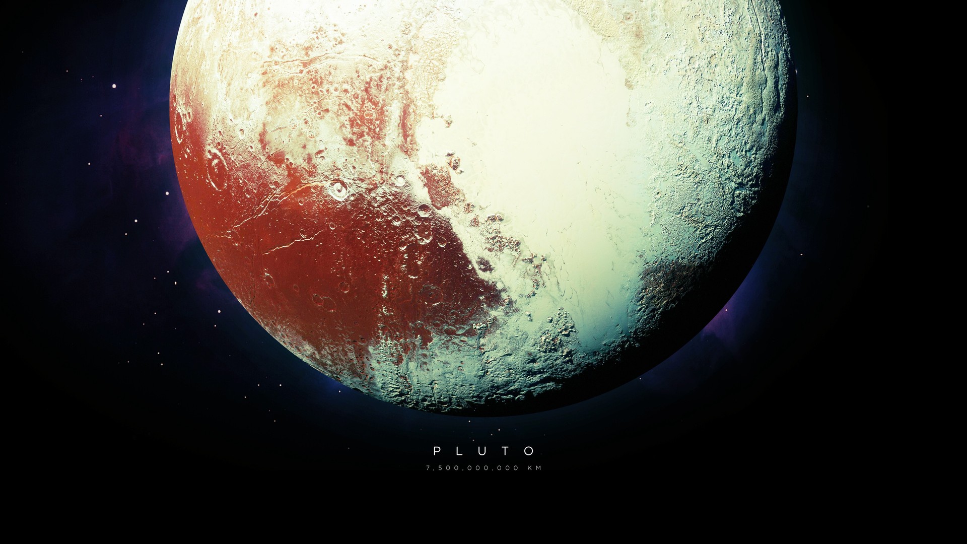 绚丽冥王星 宇宙 恒星 行星 太空 太空艺术 AI艺术 太阳系 电脑 壁纸 3840×2160