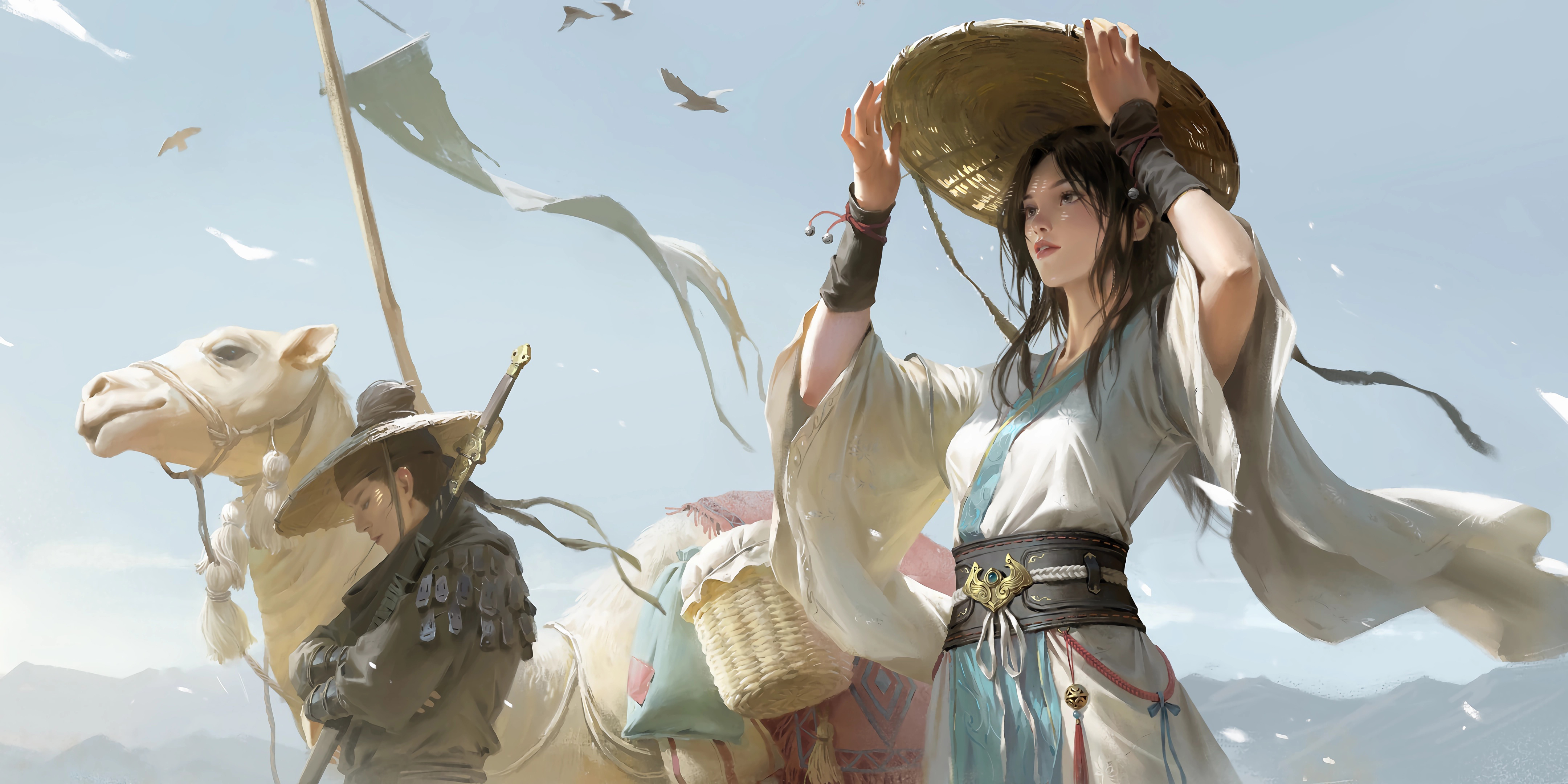 服装 衣服 插图 彩色 动漫 影视 节目 古装 古风 壁纸 4320×2160