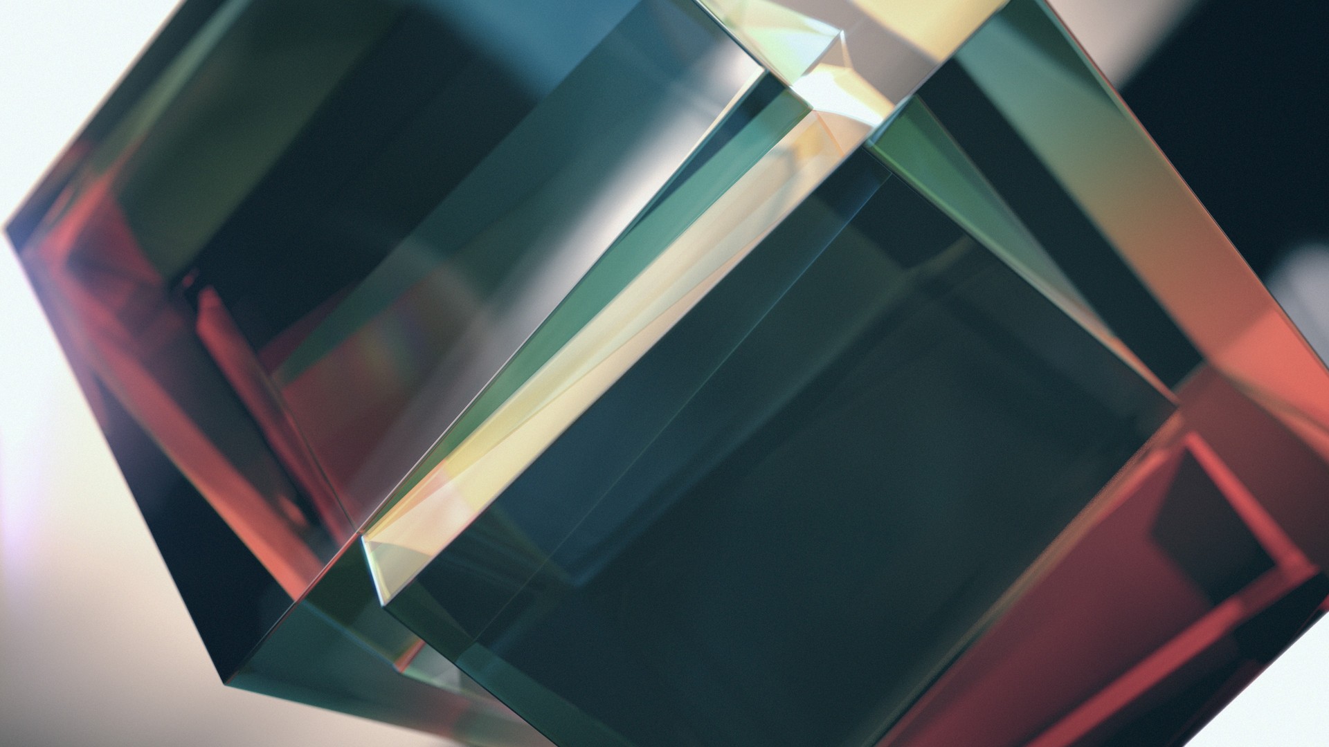 立方体 极简主义 抽象 棱镜 块 AI艺术 电脑 高清壁纸 3840×2160