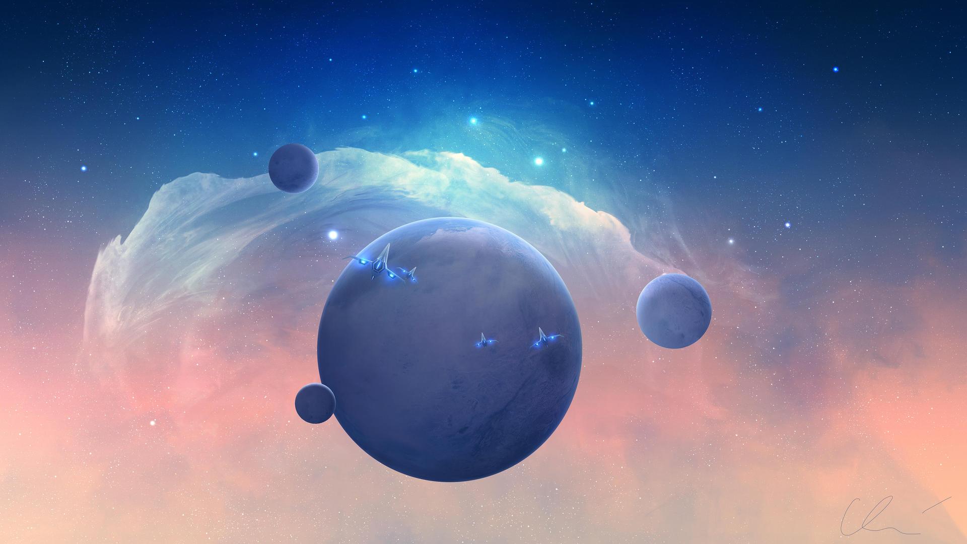热门科幻 星球 AI艺术 游戏 宇宙 星空 未来 电脑 高清壁纸 5000×2822