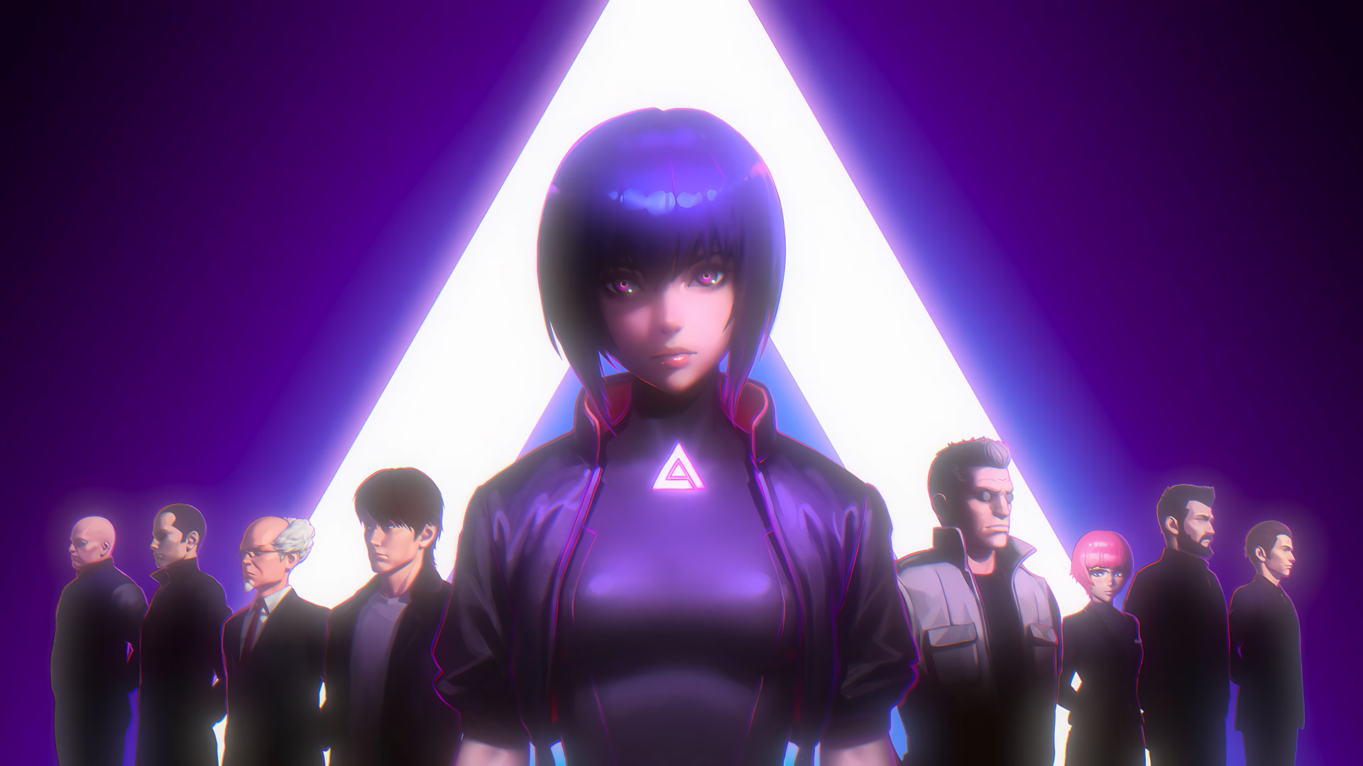 紫色的头发 攻壳机动队 动漫 动漫女孩 动漫男孩 电脑 4K高清壁纸 7680×4320