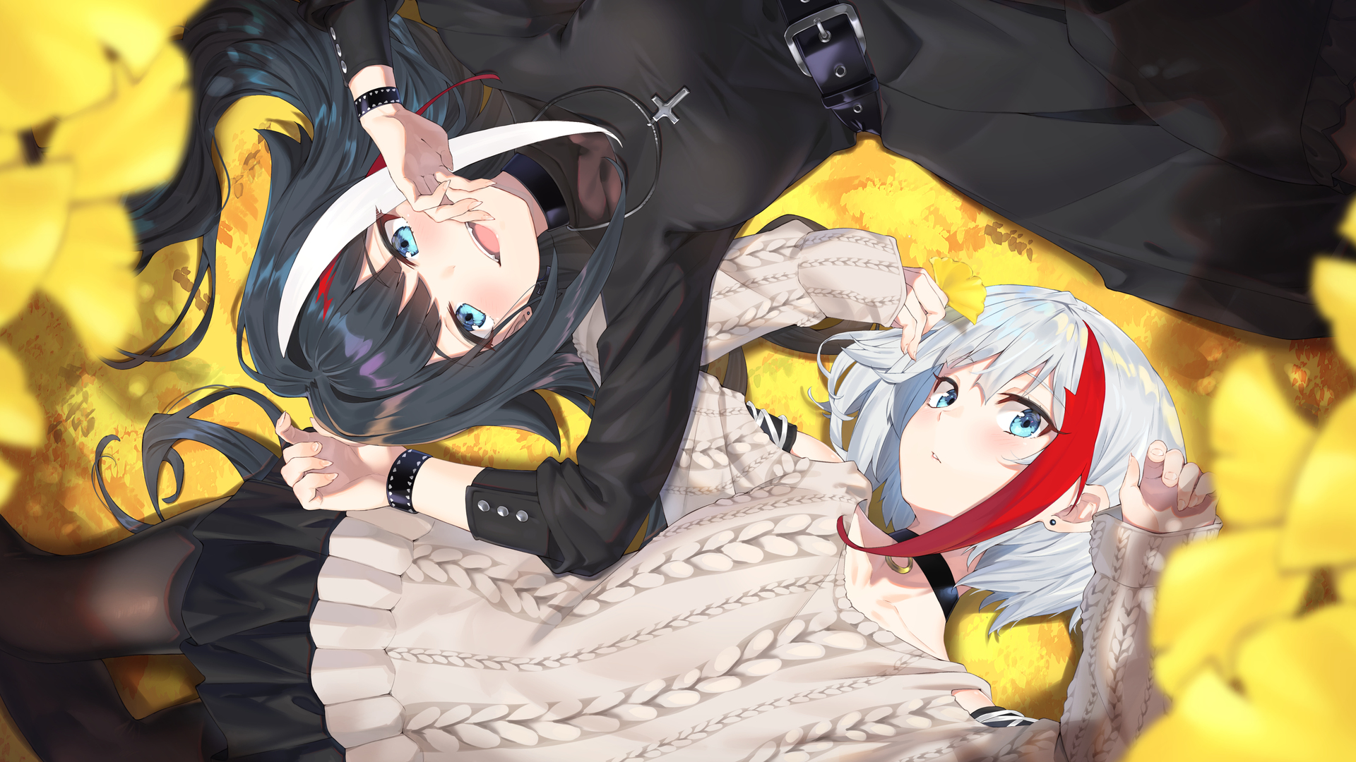 拟人化 长发 短发 德国 蔚蓝巷动漫 动漫女孩 电脑 高清壁纸 4961×3508