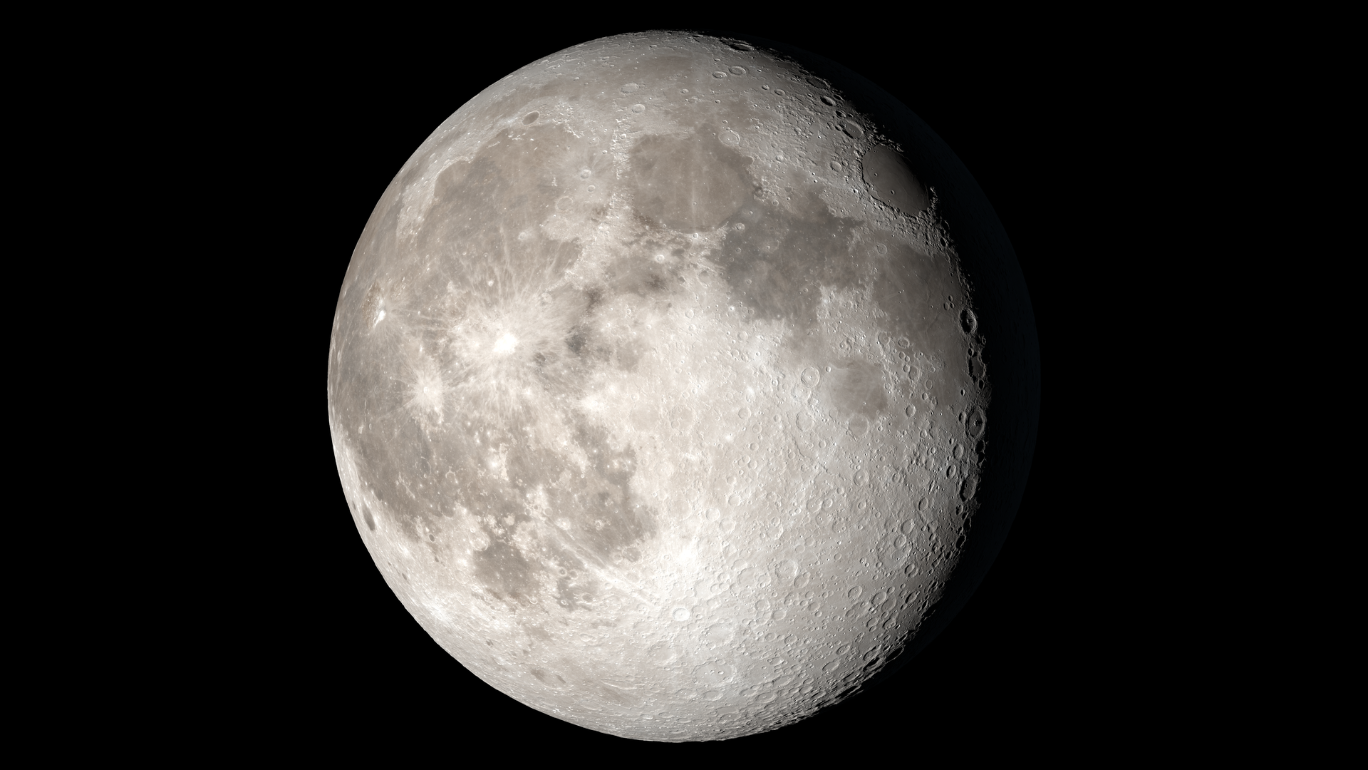 月相 月亮 夜晚 空间 电脑 4K高清壁纸 5760×3240