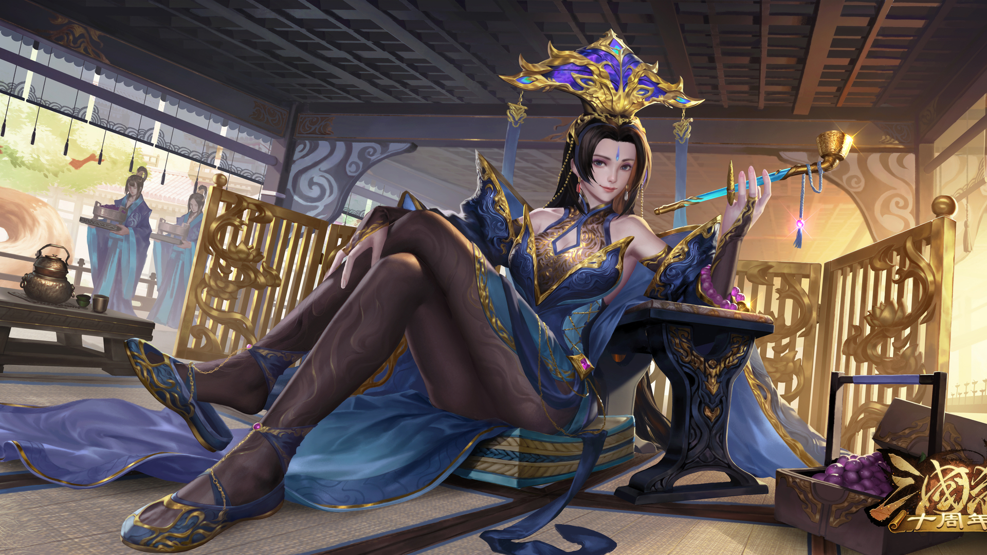 超清游戏CG 角色 游戏 艺术 女孩 三国杀 电脑 无水印壁纸 6647×3236