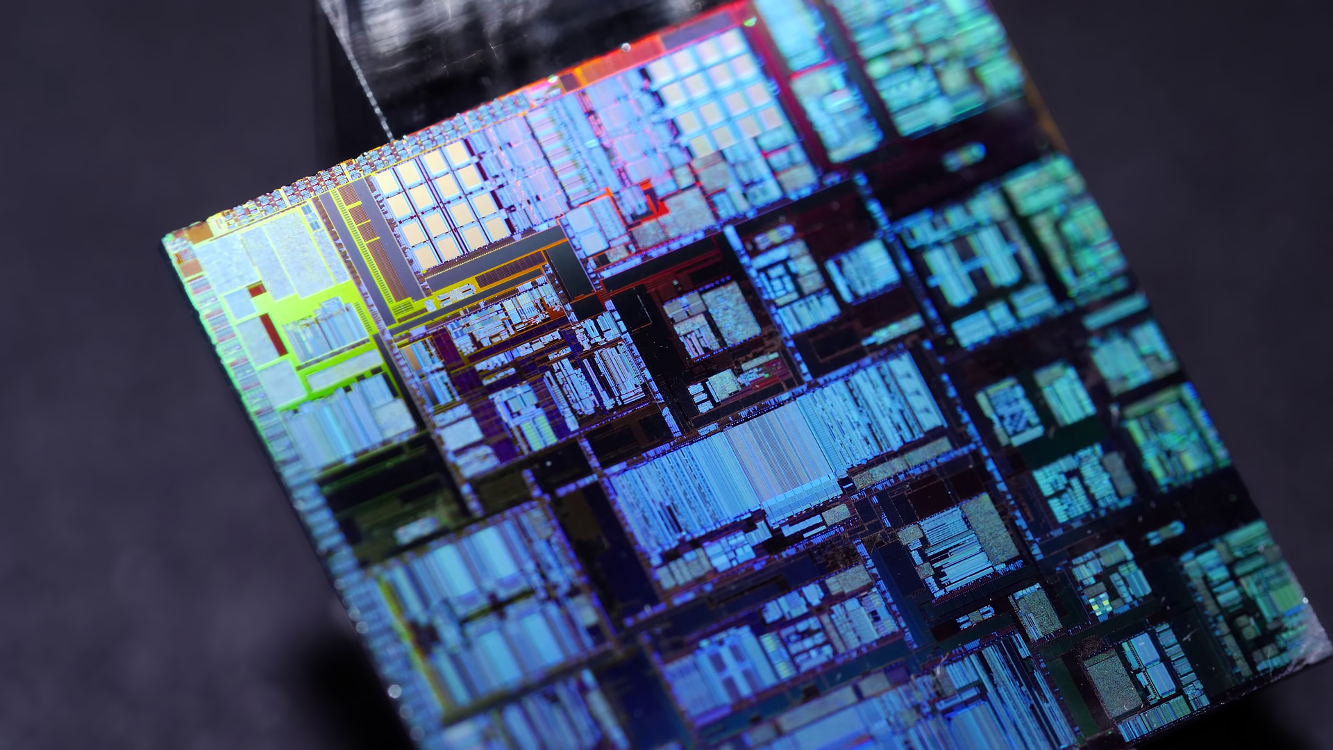 高清英特尔 宏 硅 技术 计算机 蓝色 微芯片 硬件 CPU 电脑 4K壁纸 3840×2160