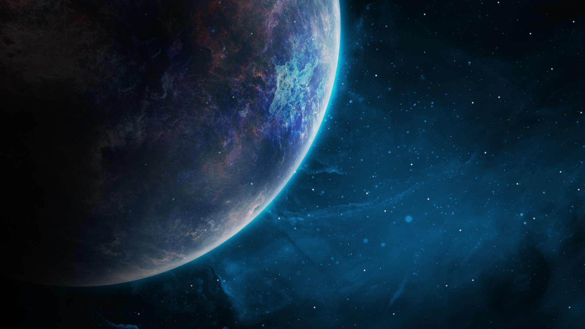 绝美星球 AI艺术 空间 地球 宇宙 星空 科幻 未来 概念 电脑 高清壁纸 3840×2160