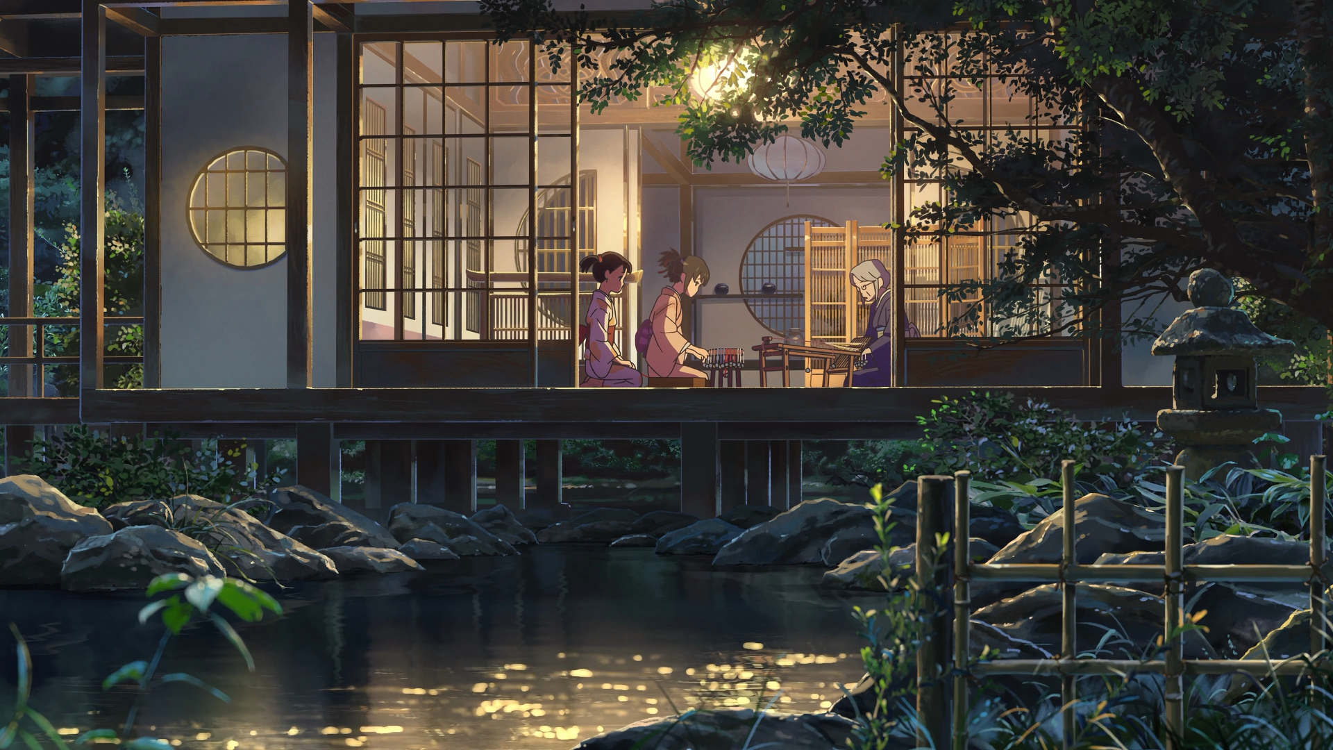绝美新海诚 动漫 女孩 房子 建筑 治愈 动画 电脑 手机壁纸 3840×2160