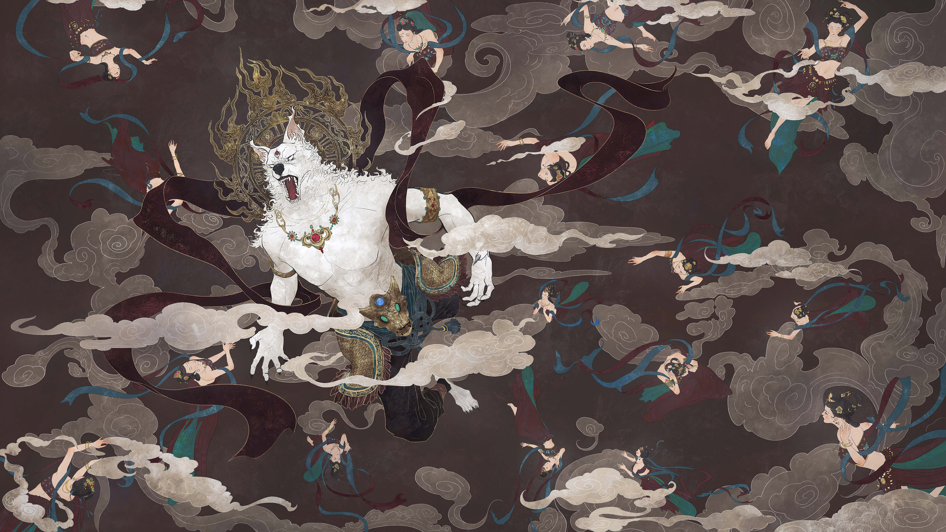经典狗 狼 奇幻艺术 绘画 概念设计 电脑 壁纸 4724×3029
