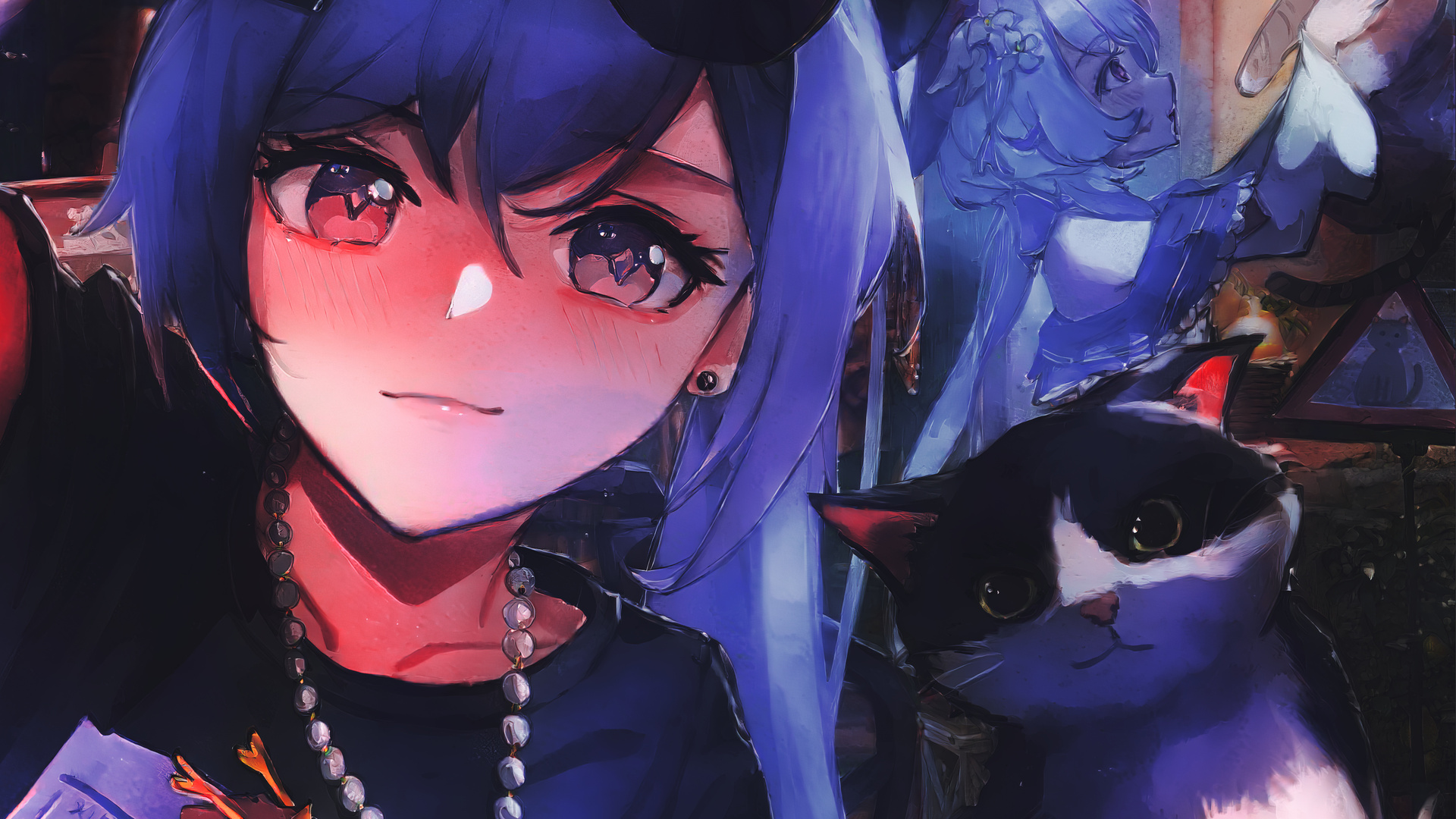 动漫 女孩 科清 原神 感宇 猫 艺术 动物 电脑 4K高清壁纸 5221×3950