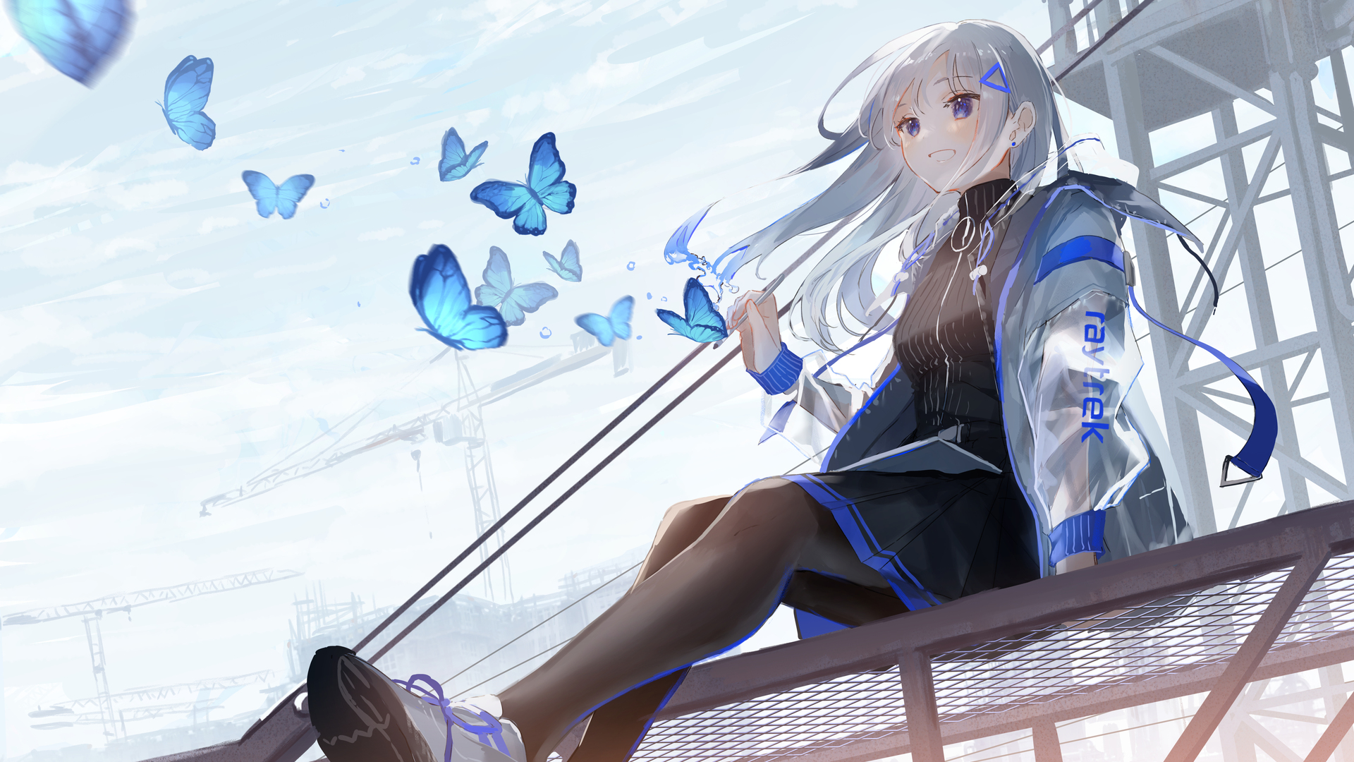 热门原创 人物 小鱼 动漫 女孩 蝴蝶 明日方舟 电脑 高清壁纸 5280×3353