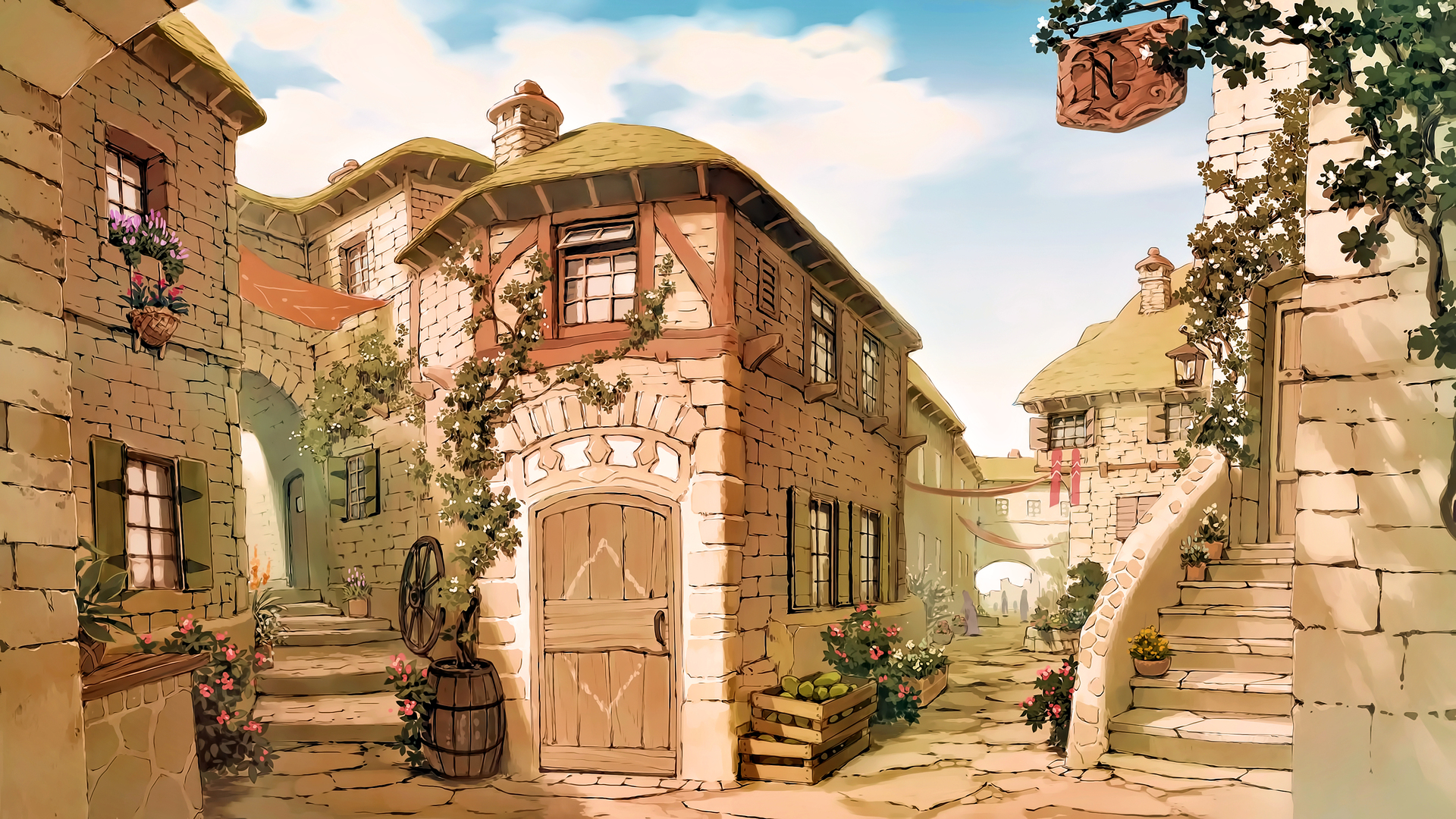 高清奇幻艺术 艺术 房屋 建筑 绘画 概念 设计 电脑 壁纸 3840×2160