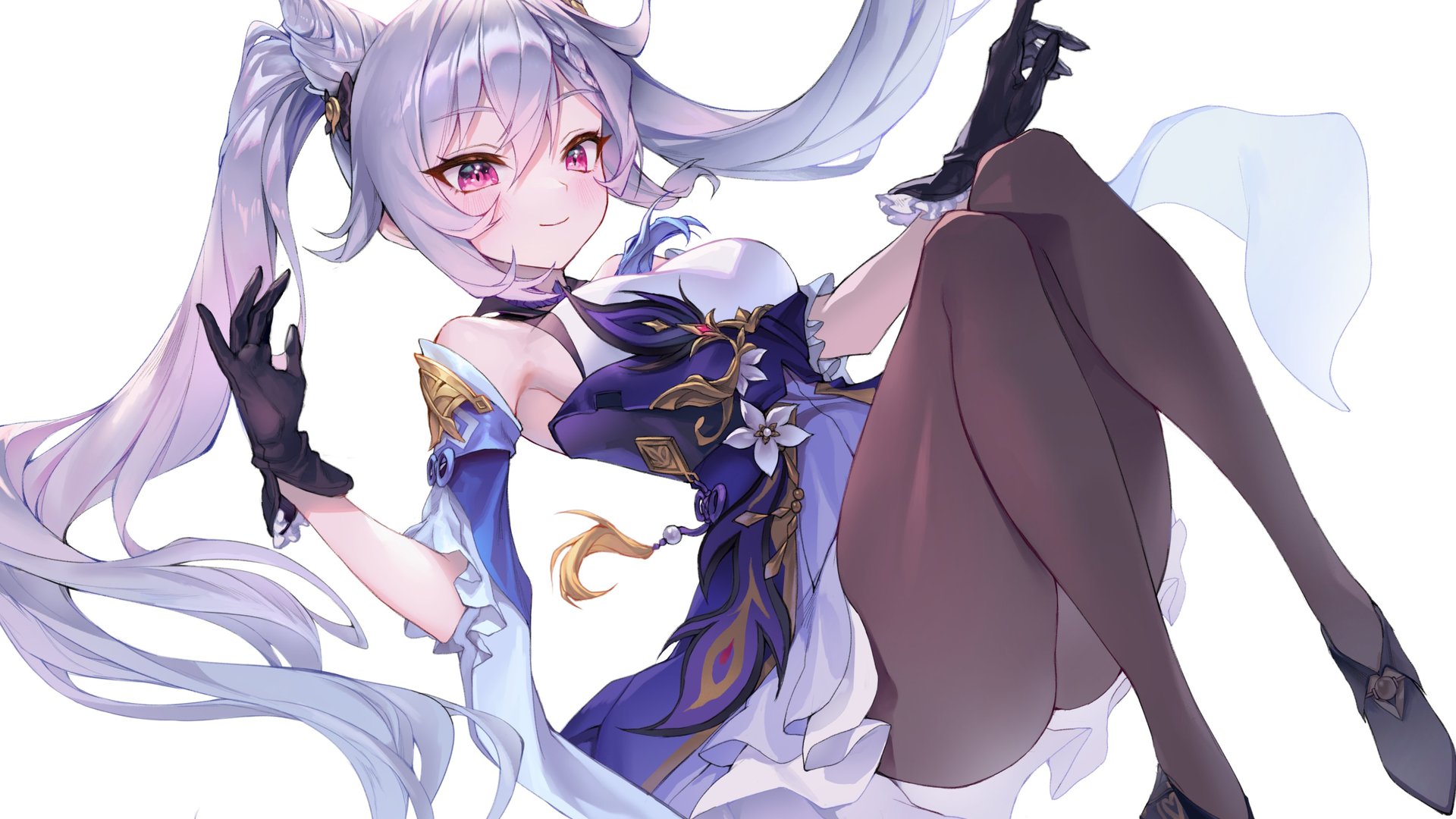 动漫 女孩 可晴 原神 游戏 服装 高跟鞋 连裤袜 电脑 壁纸 3861×3854