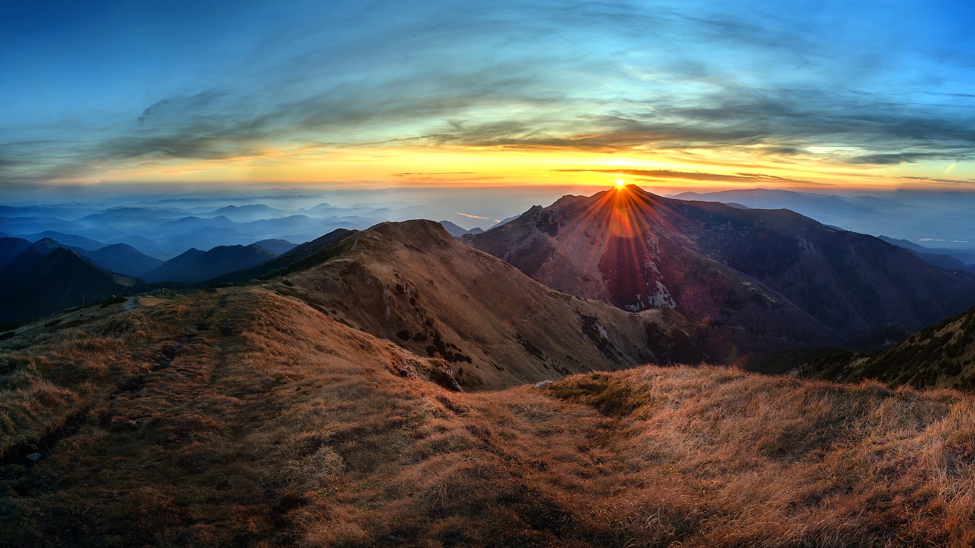 天空 阳光 山脉 自然 风景 电脑 壁纸 3840×2160