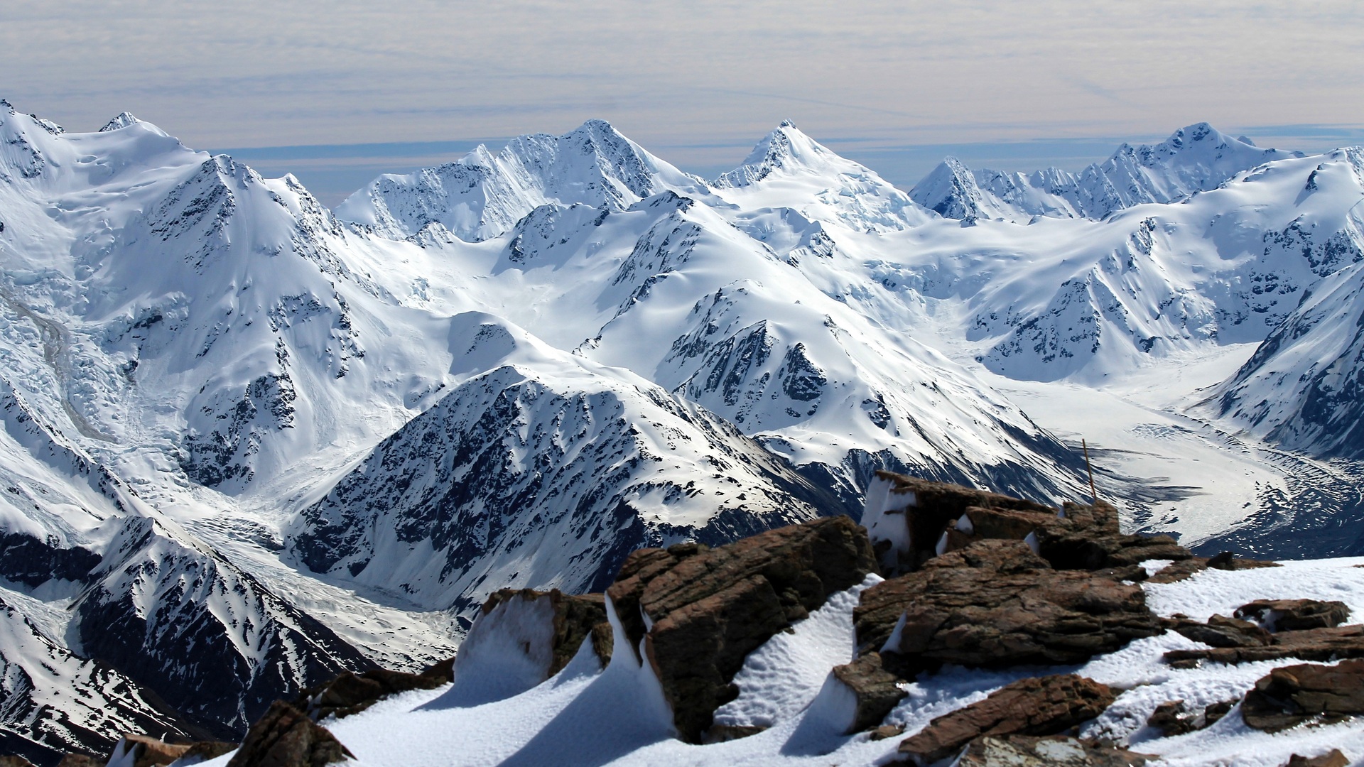 绝美自然 景观 雪峰 雪 山 电脑 壁纸 4272×2848
