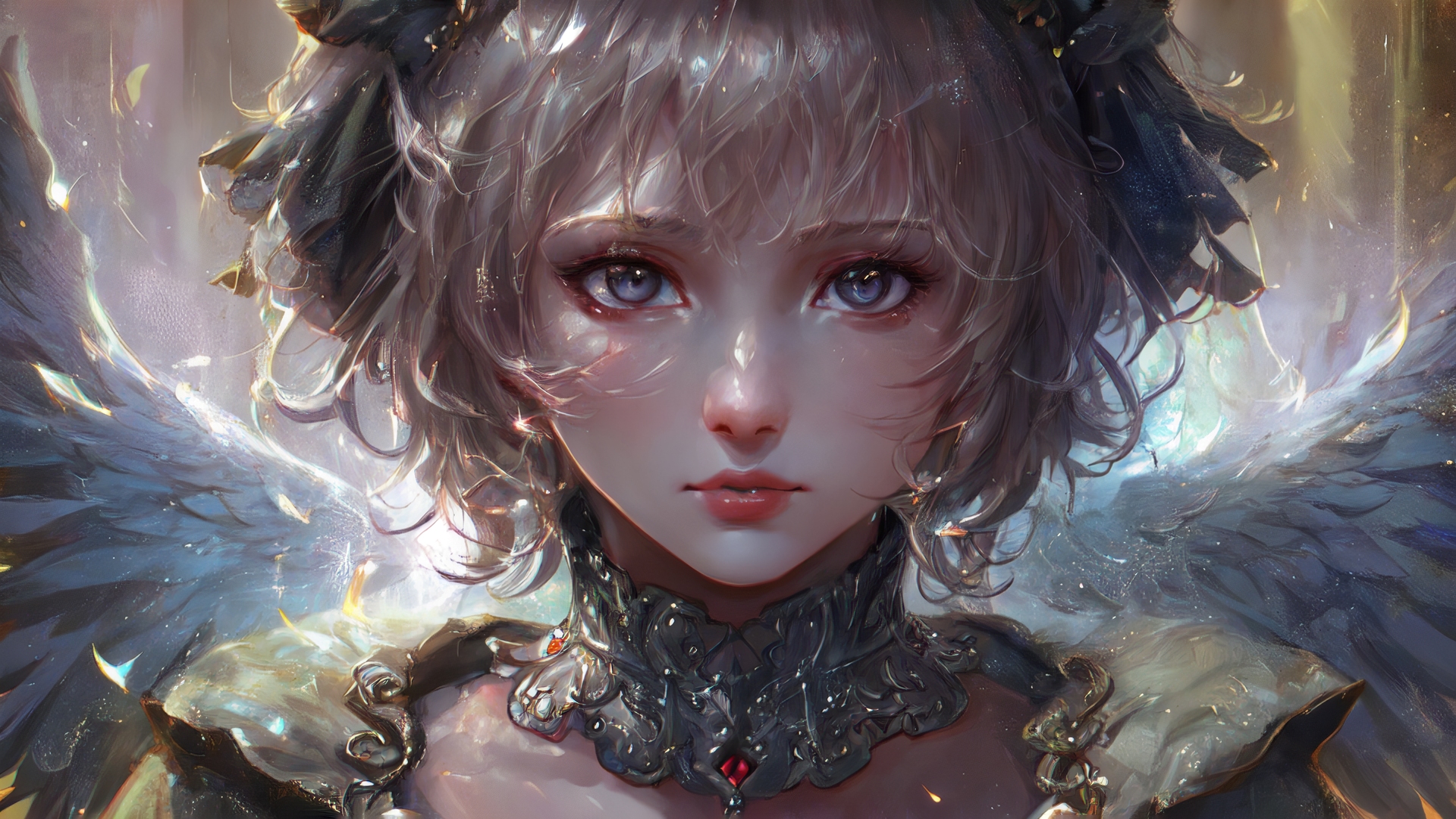 女性 艺术 AI艺术 插图 翅膀 绘画 电脑 4K高清壁纸 3840×2160