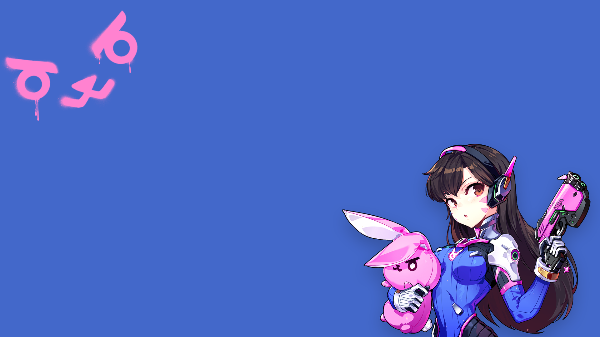 守望先锋 游戏 绘画 动漫女孩 动漫 蓝色 电脑 壁纸 3840×2160