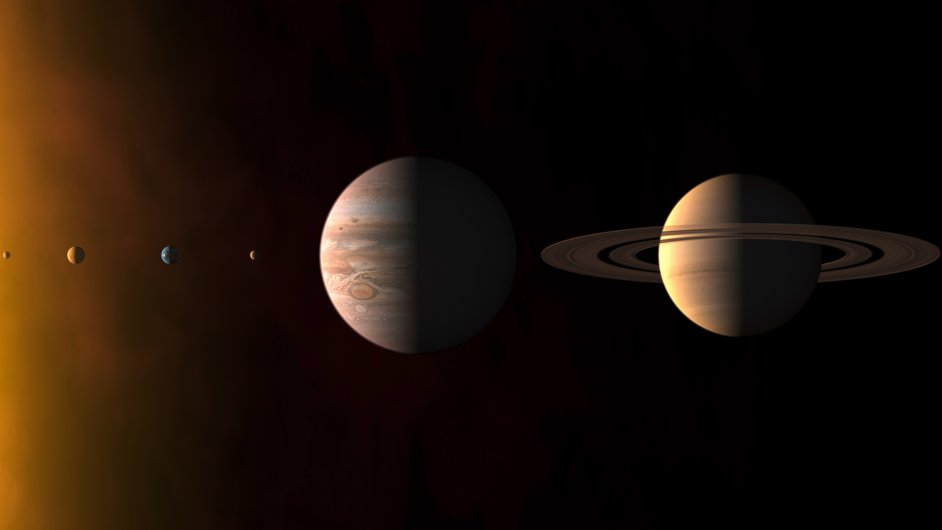 热门行星 空间 太阳系 太阳 宇宙 星球 电脑 无水印壁纸 7680×2160