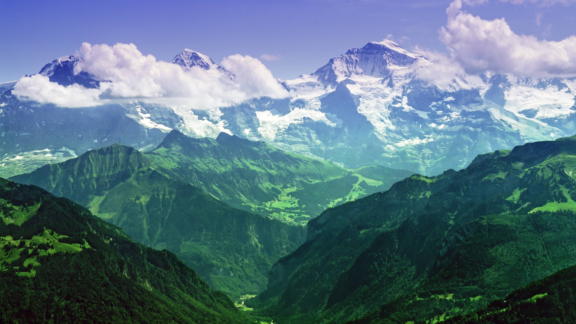 热门自然 云 山 风景 天空 蓝色 电脑 高清壁纸 3840×2160