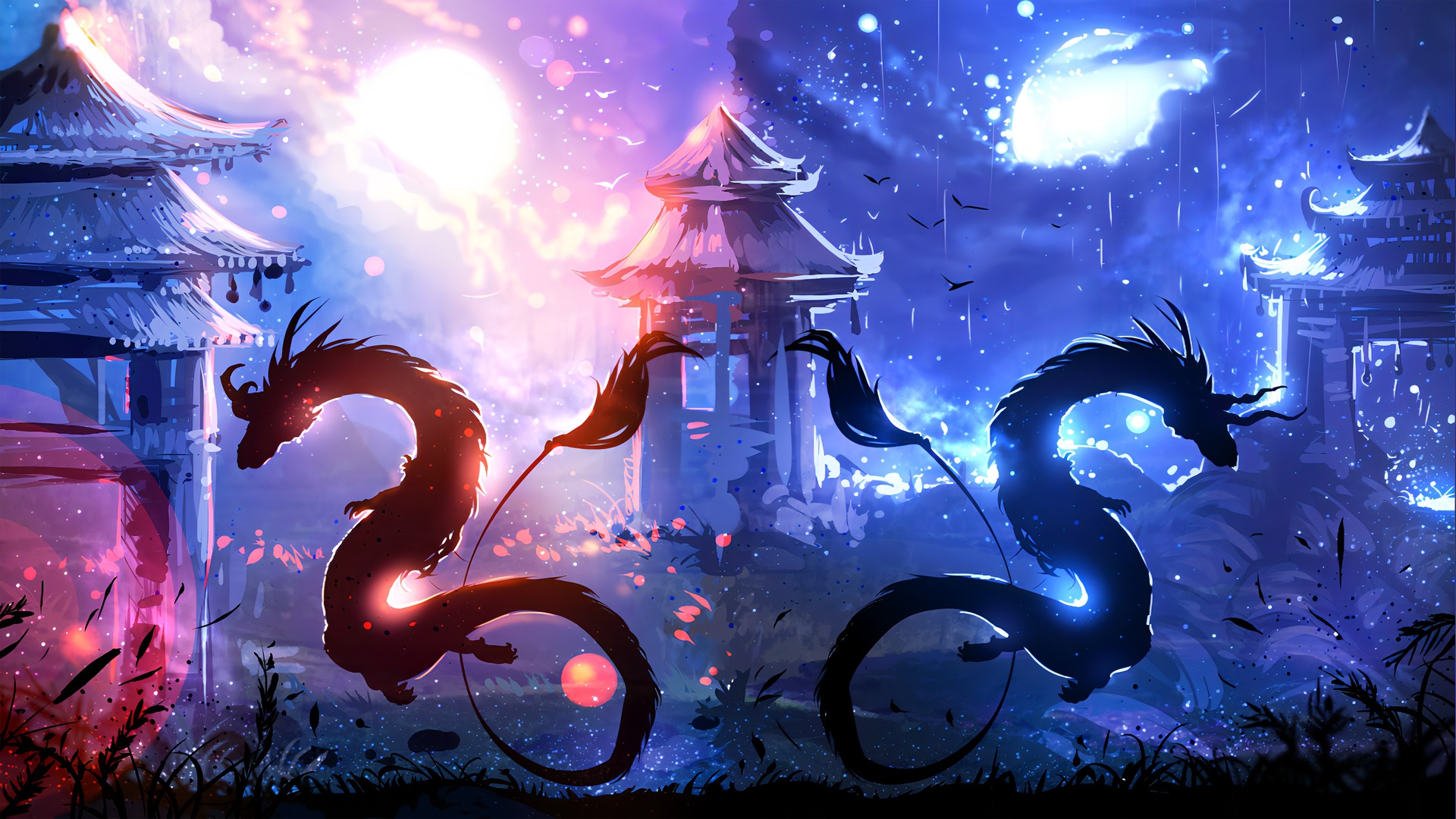 经典奇幻艺术 龙 中国龙 绘画 概念设计 艺术 电脑 无水印壁纸 5120×2880
