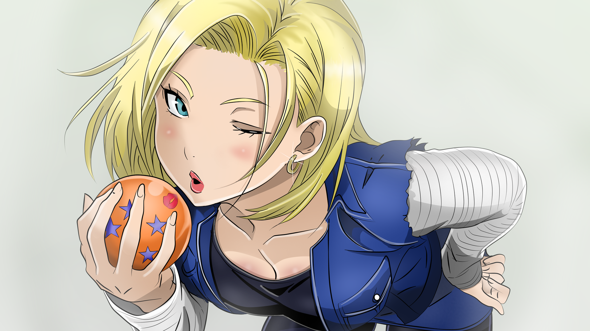超清金发 动漫女孩 龙珠 动画 悟空 电脑 无水印壁纸 4092×2893