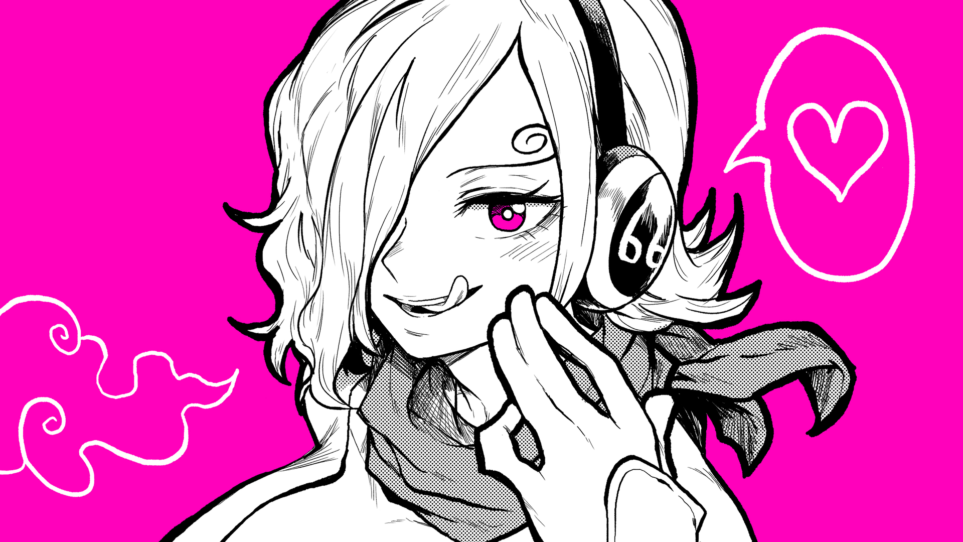 紫色 绘画 艺术 手绘 女孩 电脑 4K高清壁纸 3840×2160