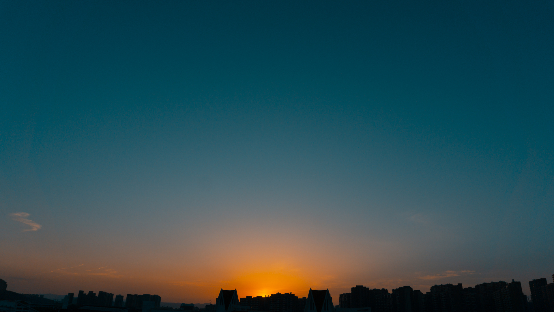 高清自然 云彩 夜晚 日落 晚霞 剪影 天空 电脑 壁纸 4000×2251