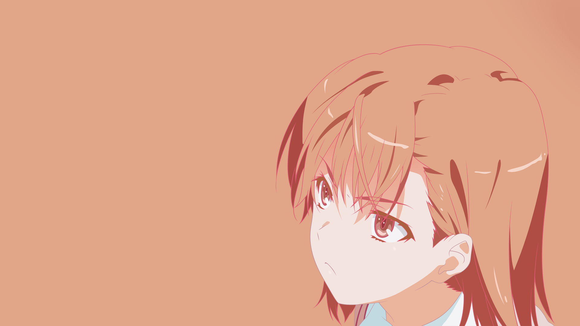 动漫 动漫女孩 简单 橙色 短发 电脑 无水印壁纸 3840×2160