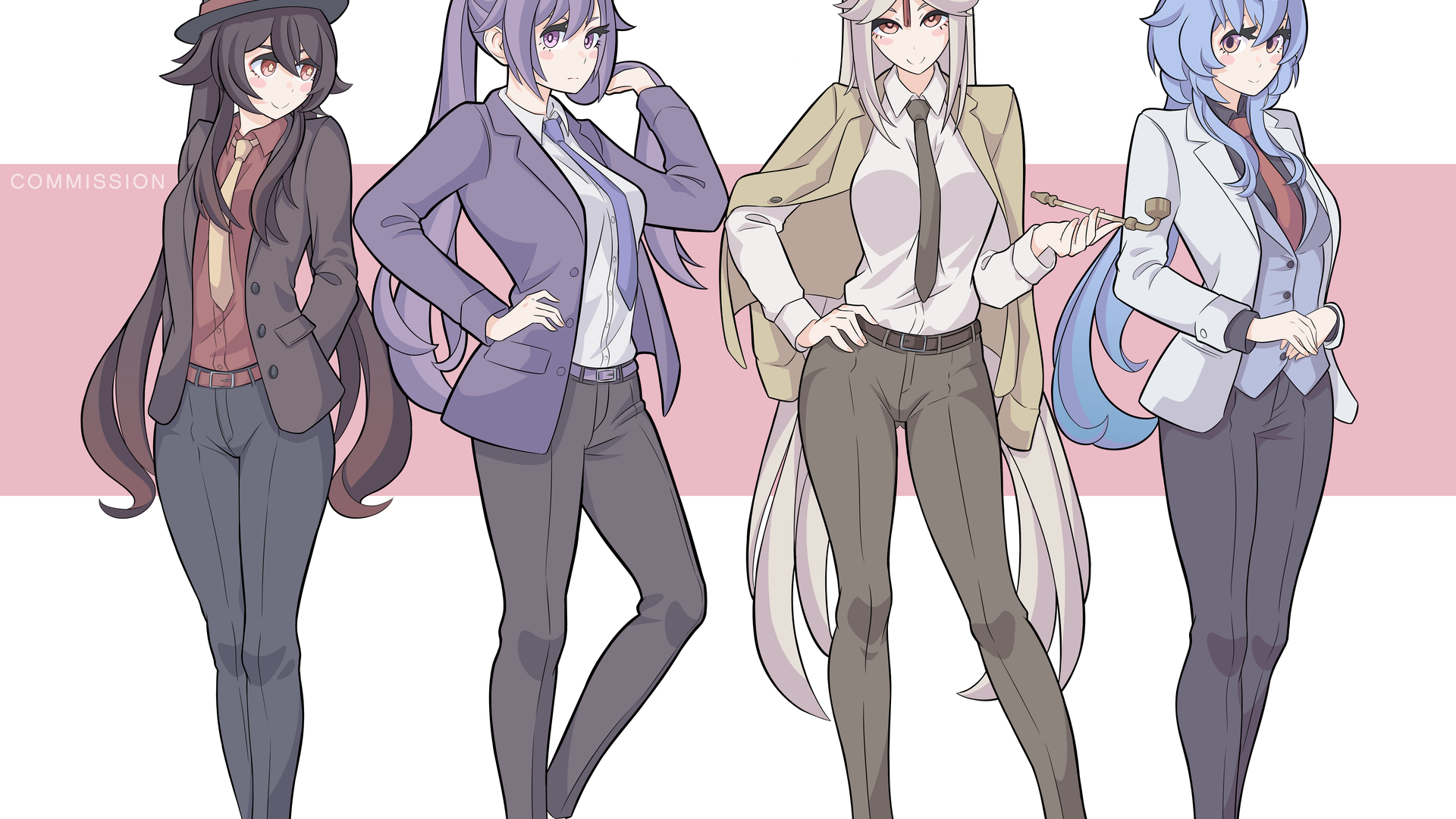 热门胡桃 原神 动漫女孩 科清 赣宇 宁光 电脑 壁纸 5067×4131
