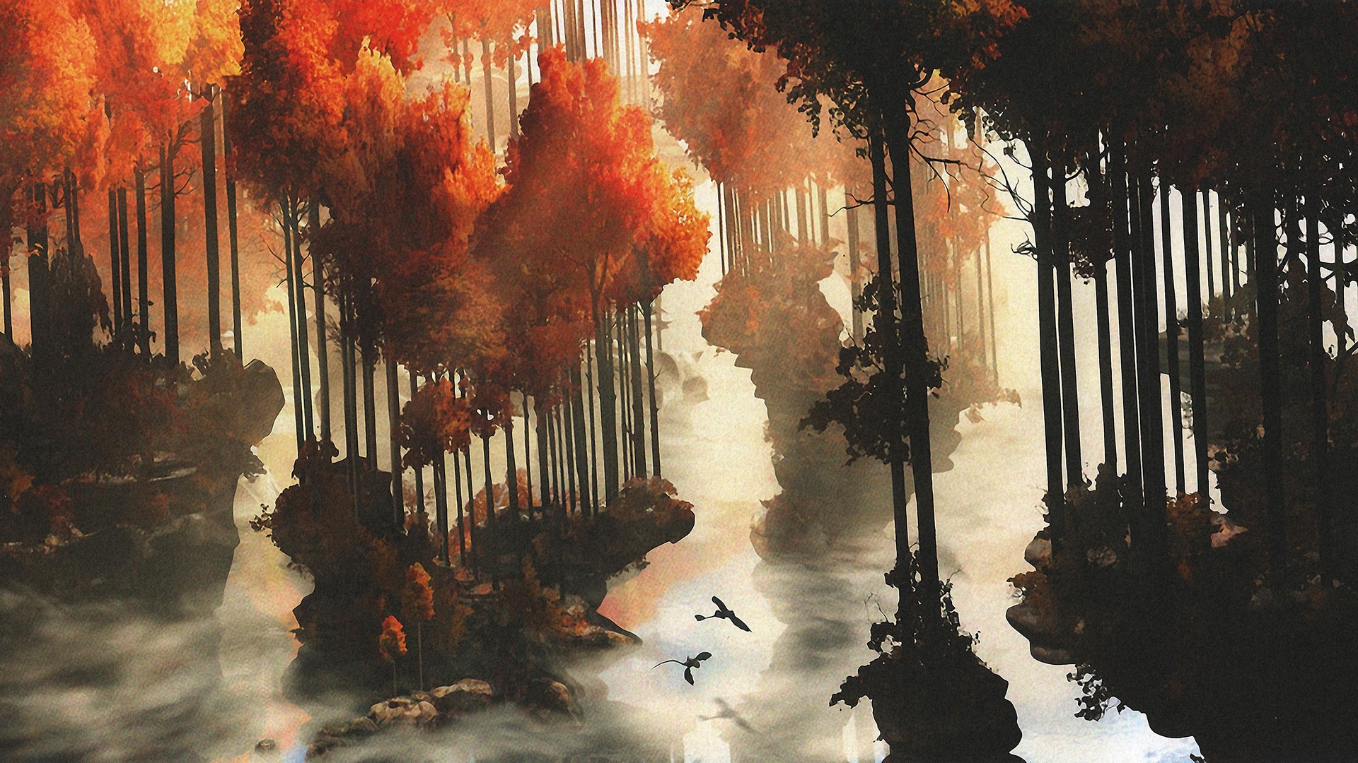 经典驯龙高手 树 秋天 电影 动画电影 奇幻艺术 电脑 壁纸 5120×2420