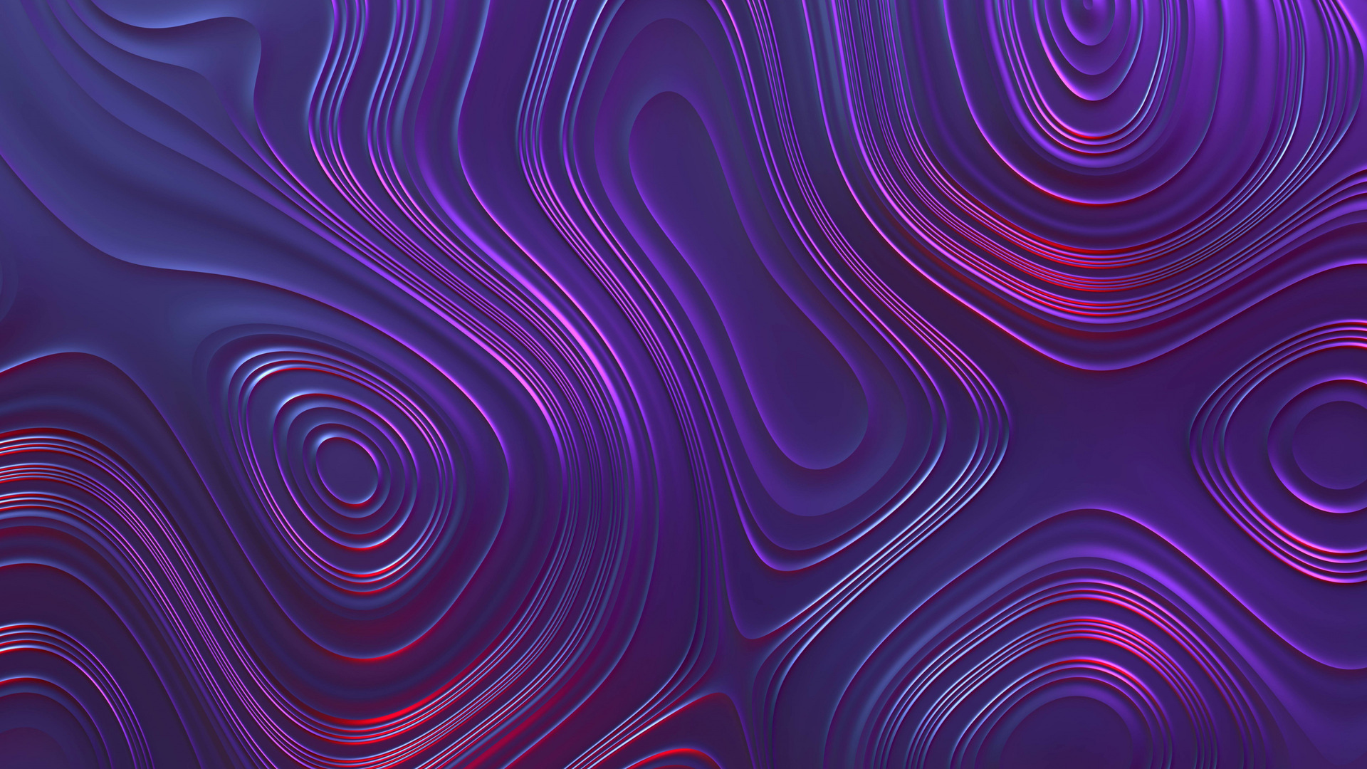 抽象 波浪线 漩涡 形状 AI艺术 紫色 纯色 电脑 4K高清壁纸 3840×2160