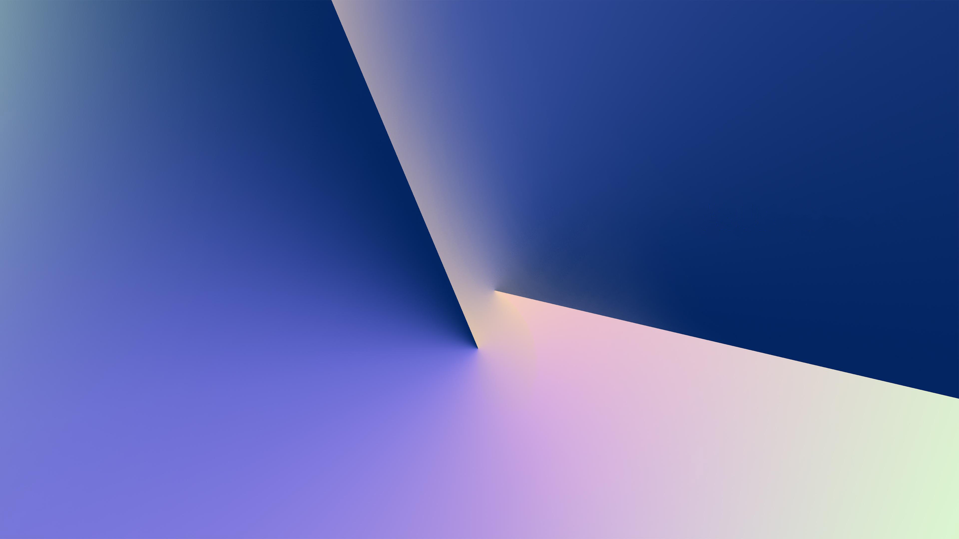 渐变 华硕 简单背景 AI艺术 极简主义 彩色 蓝色 电脑 壁纸 3840×2160