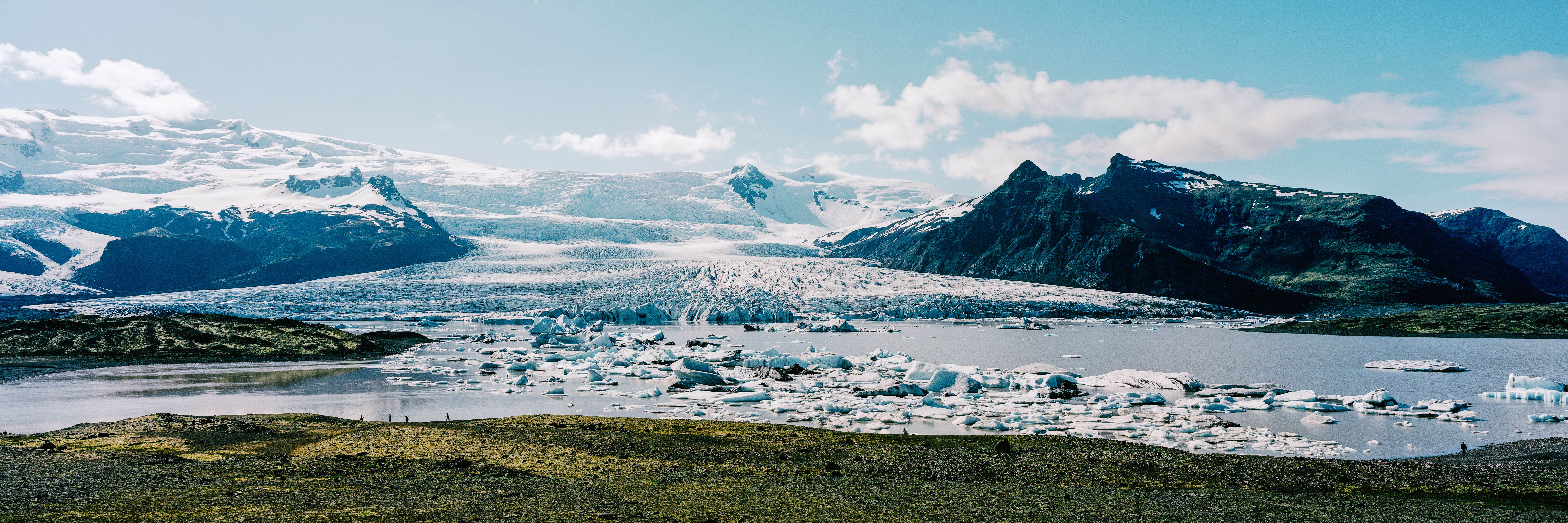 热门冰 超宽 水 自然 风景 雪 云 天空 高清壁纸 10000×3334