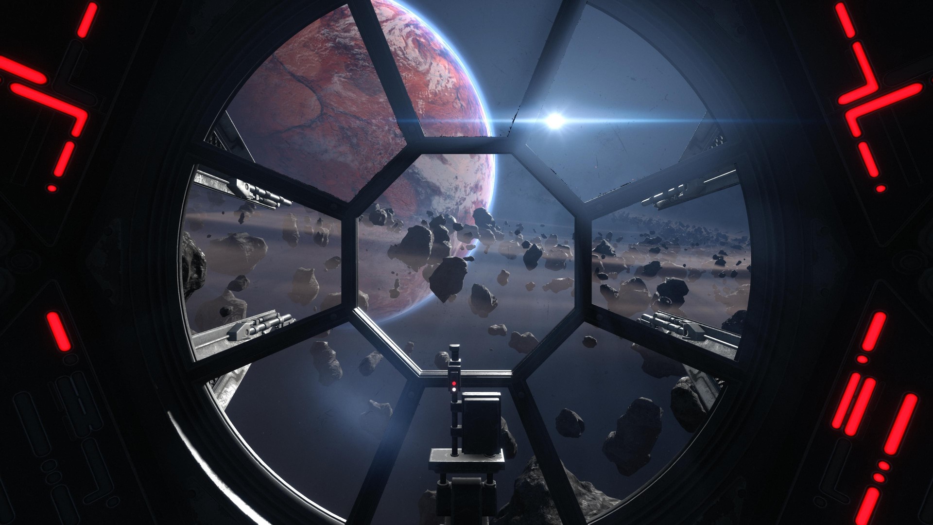 星球大战 流星 宇宙飞船 行星 太空 AI艺术 4K高清壁纸 3840×2160