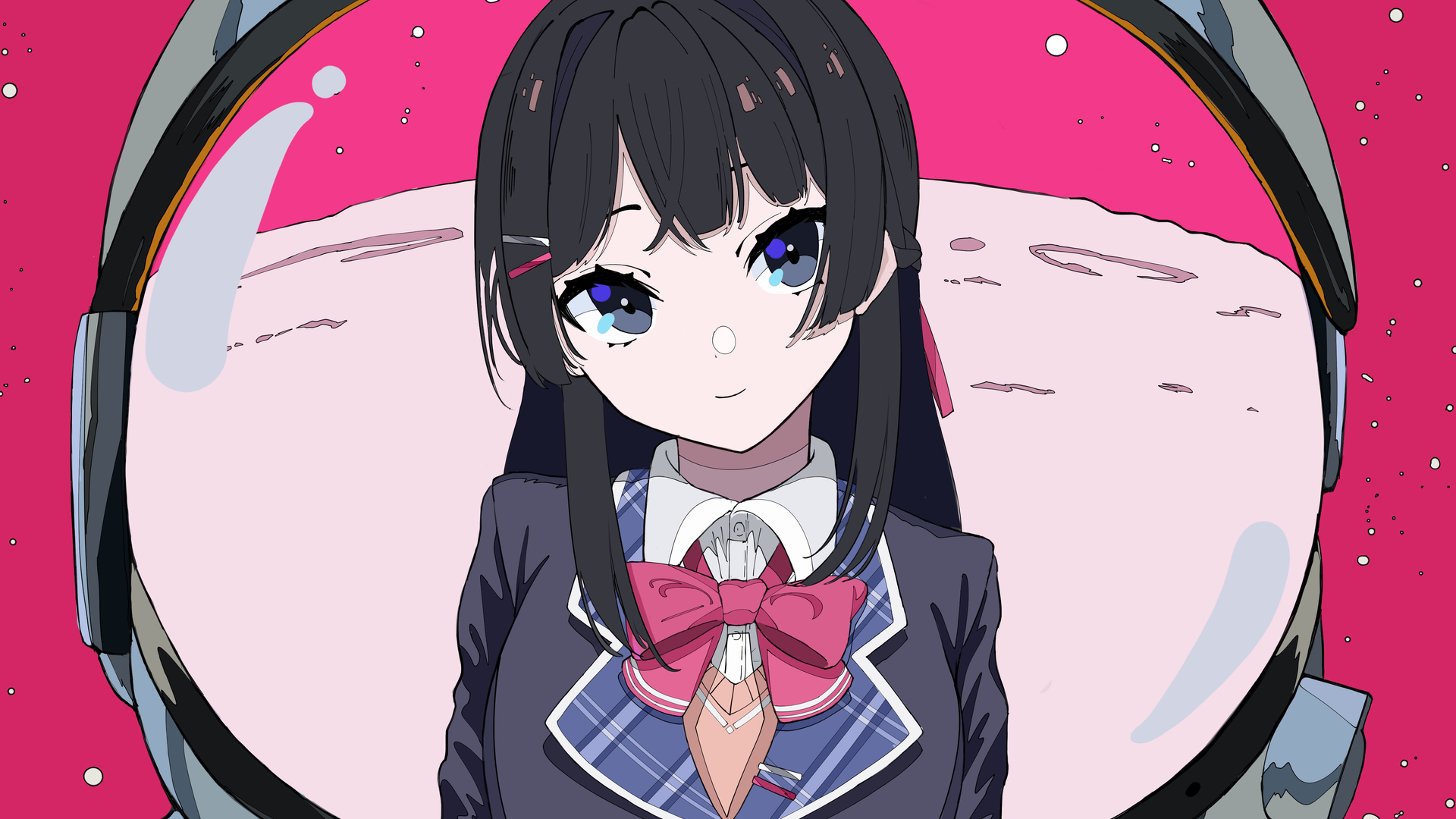 女学生 宇航员 虚拟 三次 动漫女孩 津野光男 宇航服 校服 无水印壁纸 5787×4093