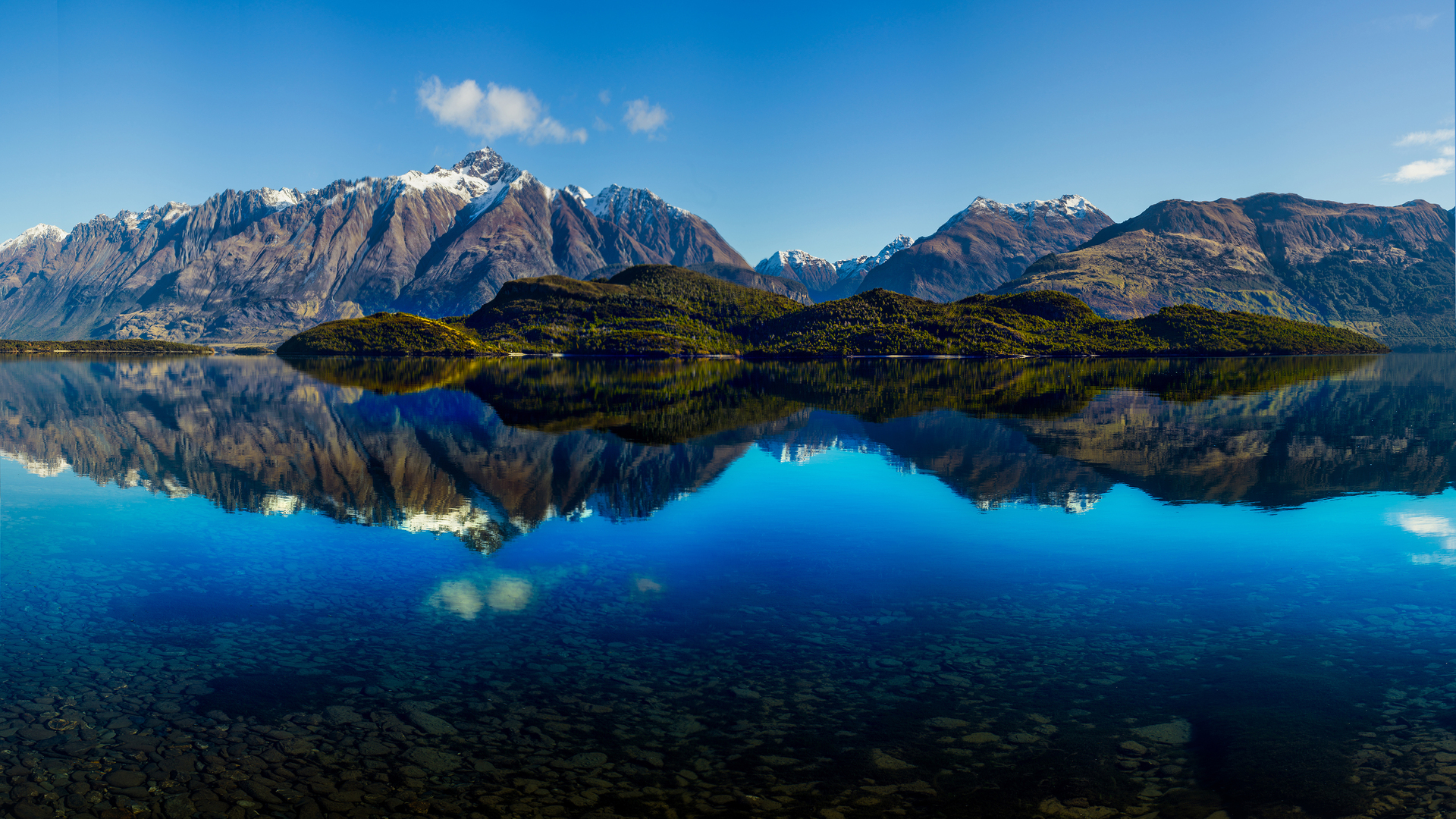 自然 湖泊 山脉 倒影 水 4K高清壁纸 3840×2173