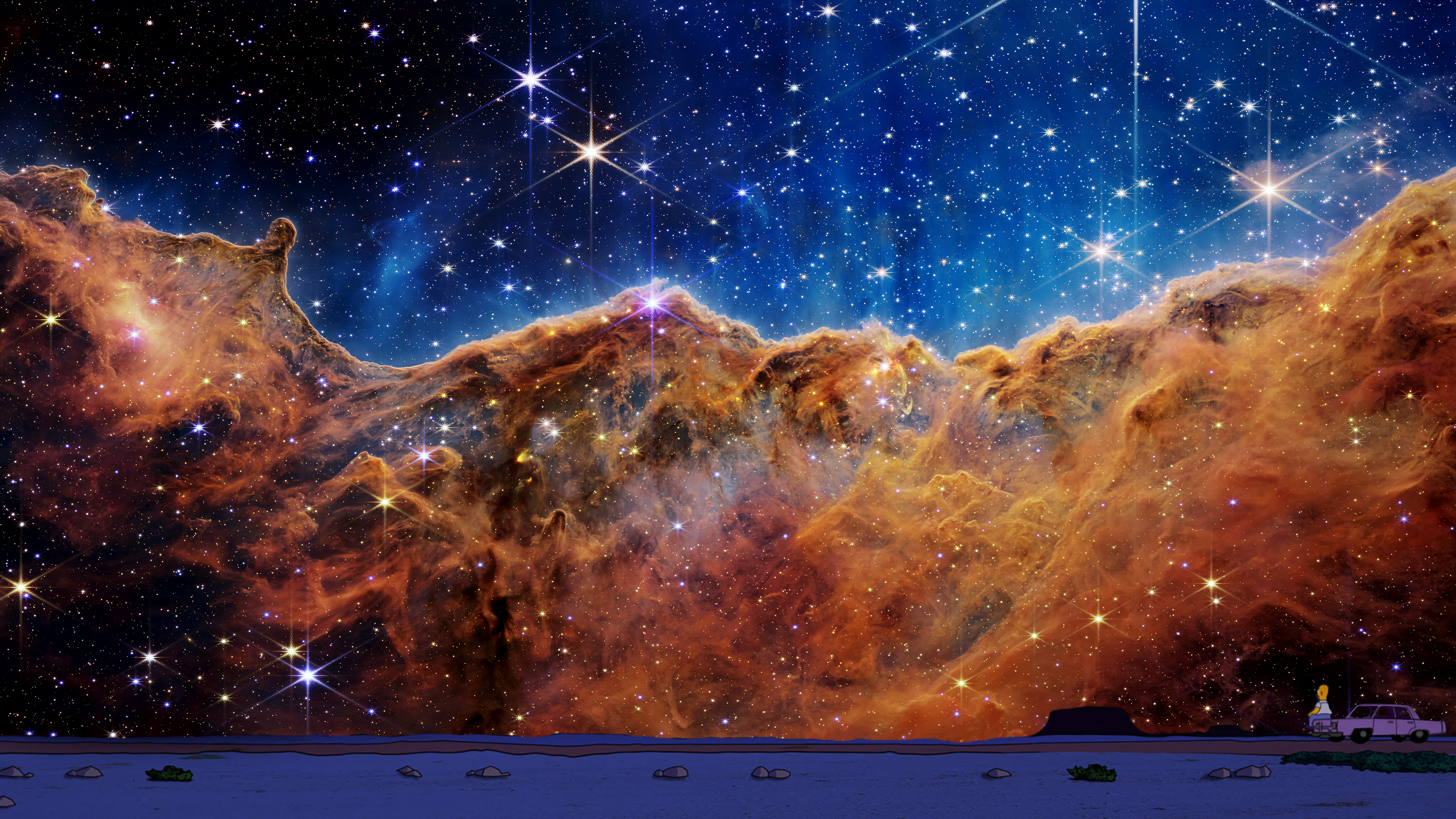 高清望远镜 太空 宇宙 AI艺术 星星 星云 伽利 手机壁纸 3840×2160